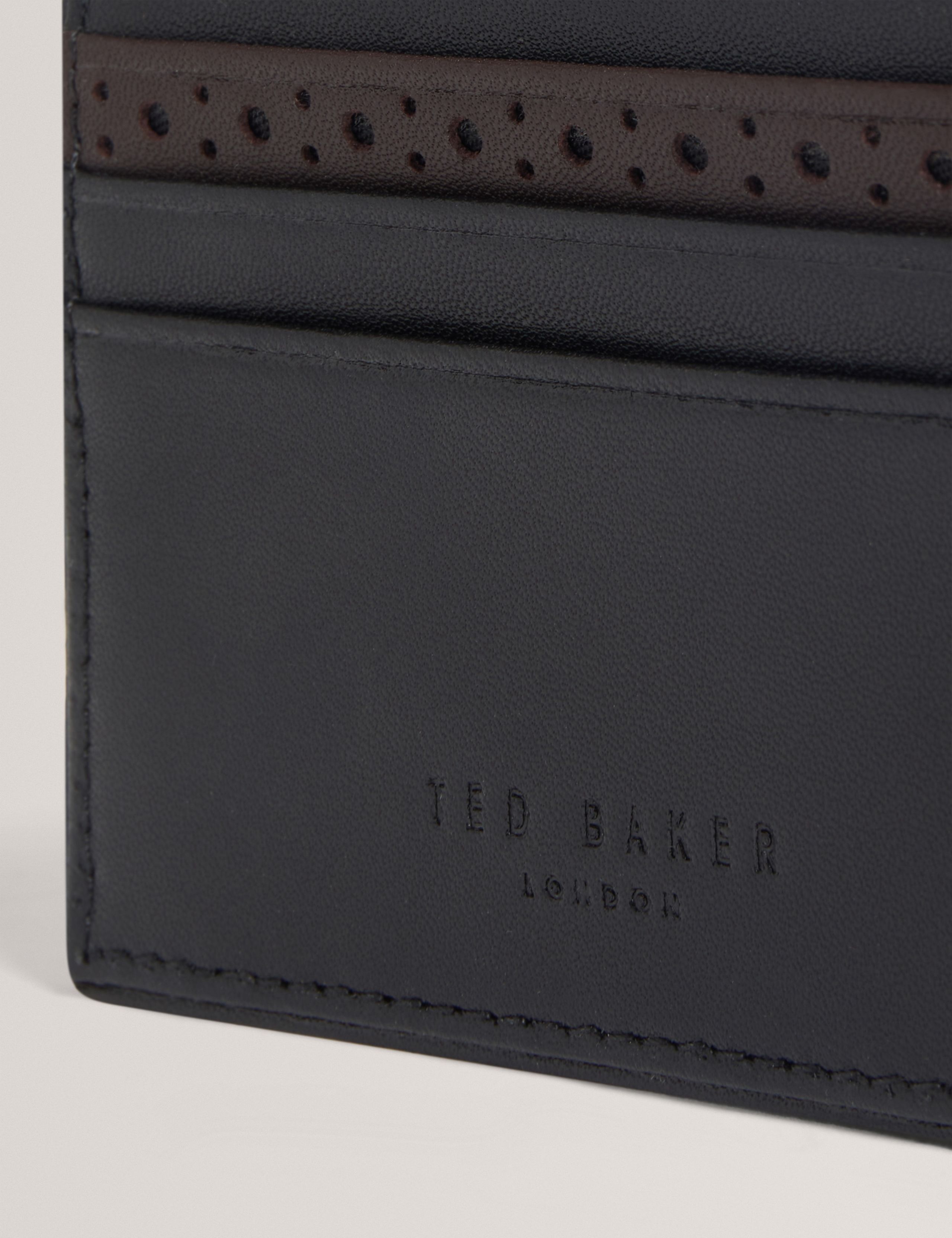 Leather Brogue Detail Card Holder 2 of 4