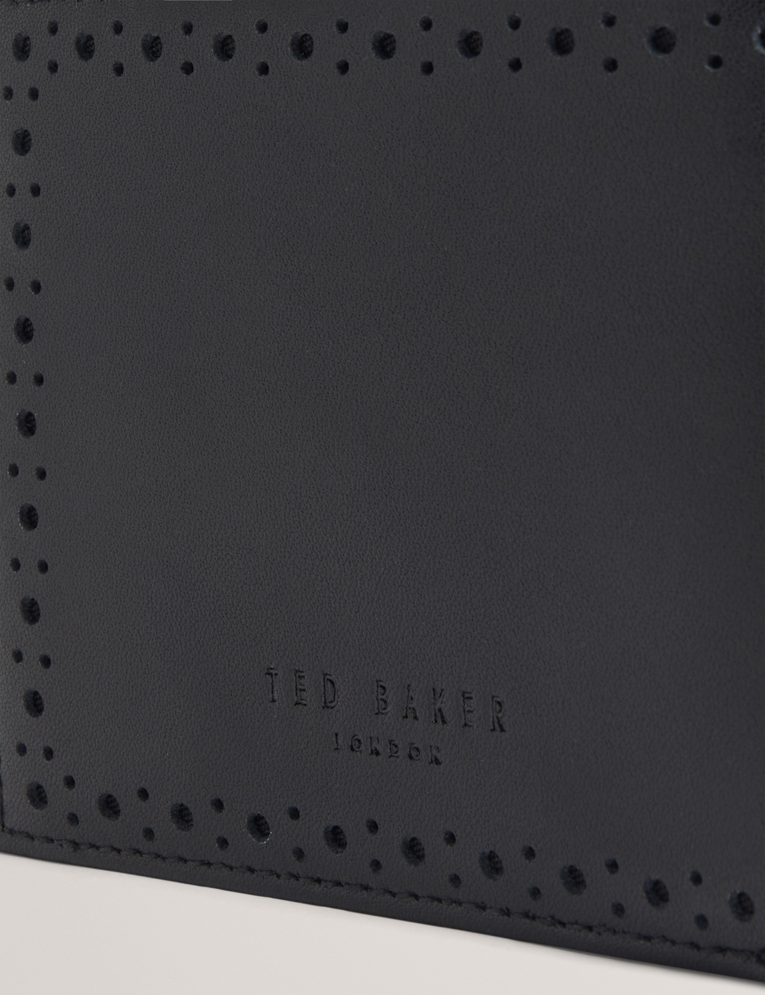Leather Brogue Detail Wallet 2 of 4