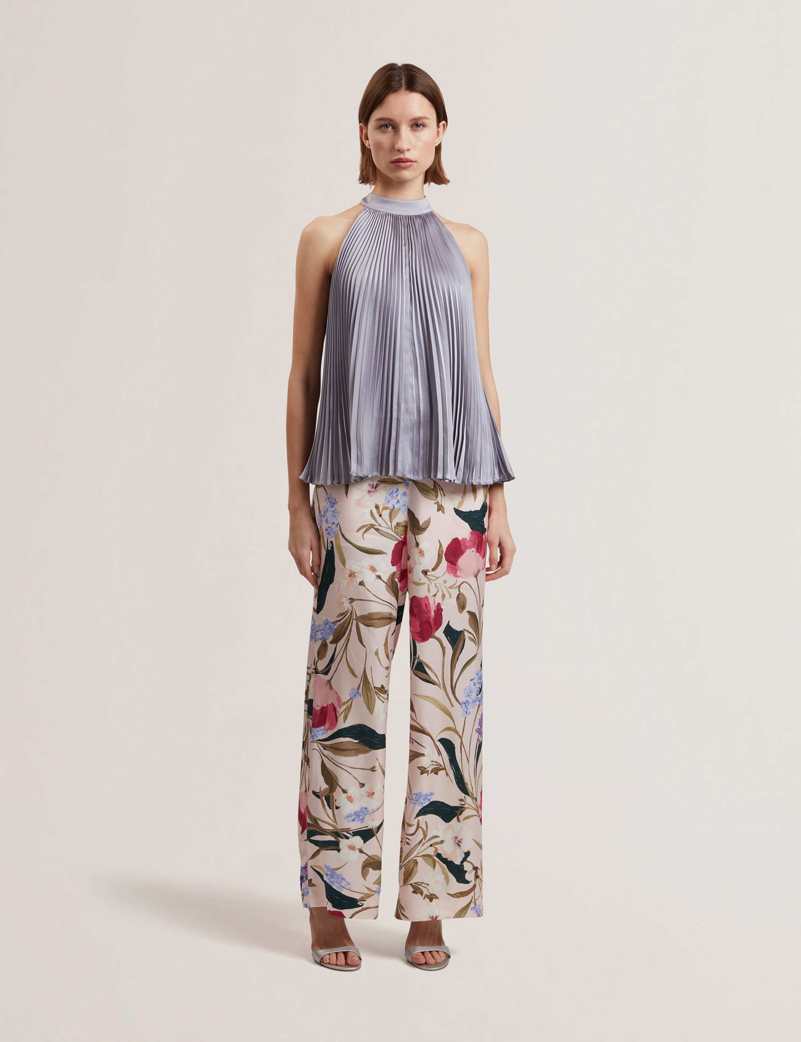 Pleated Halter Neck Sleeveless Top 4 of 6