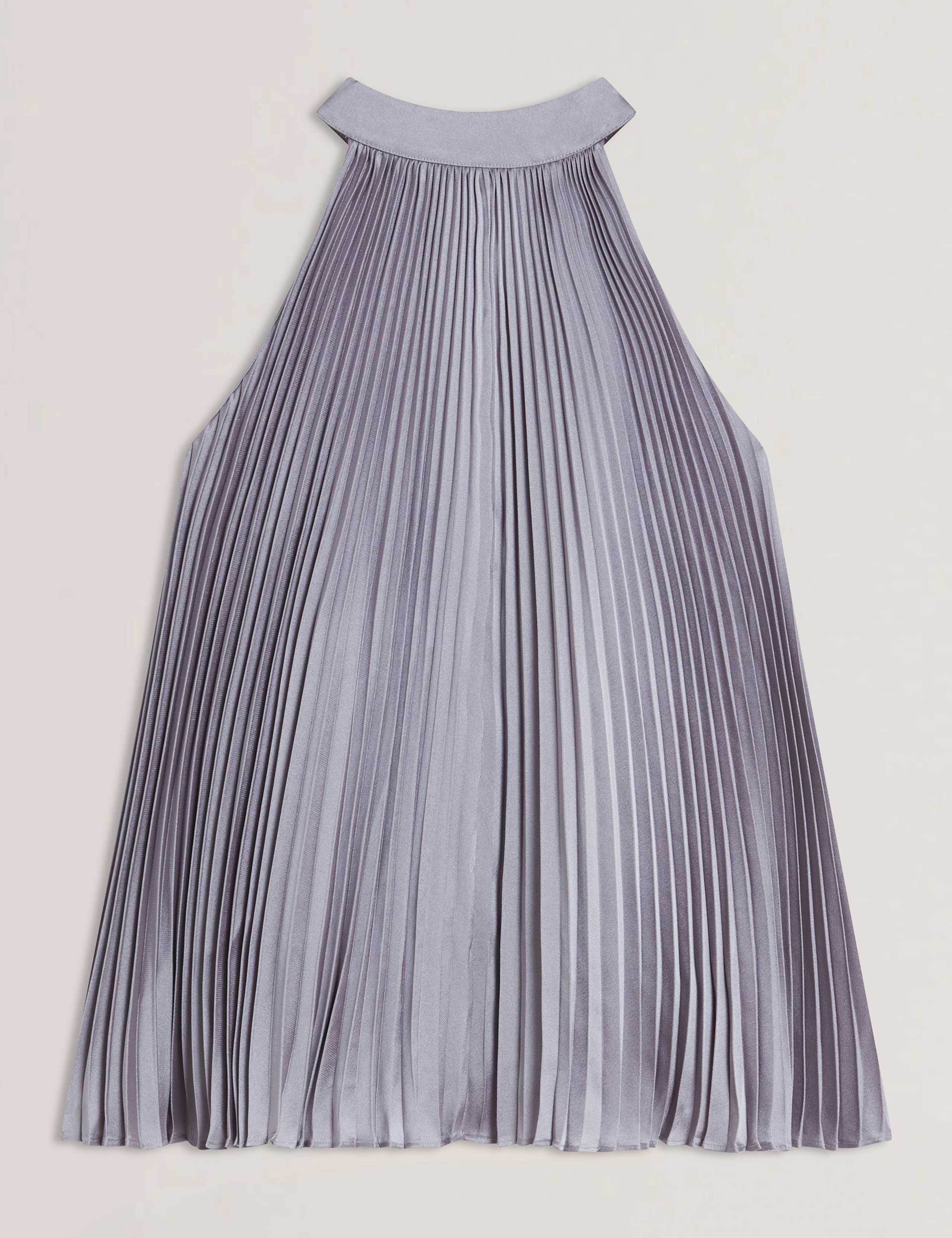 Pleated Halter Neck Sleeveless Top 2 of 6