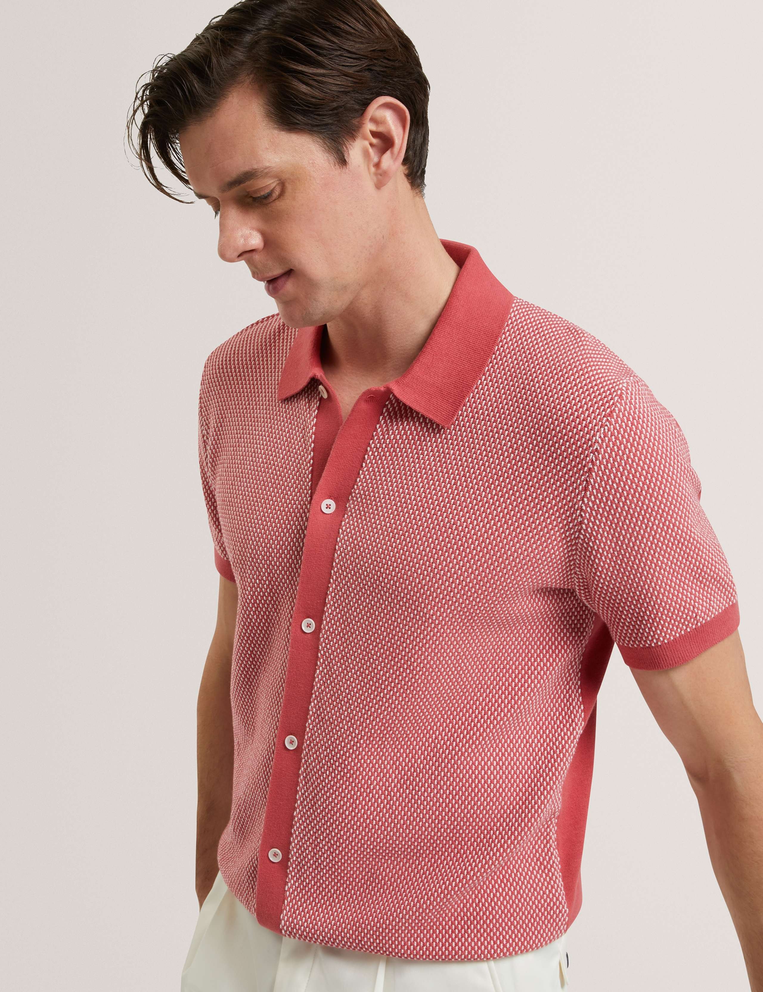 Pure Cotton Noliva Button-through Polo Shirt 1 of 7
