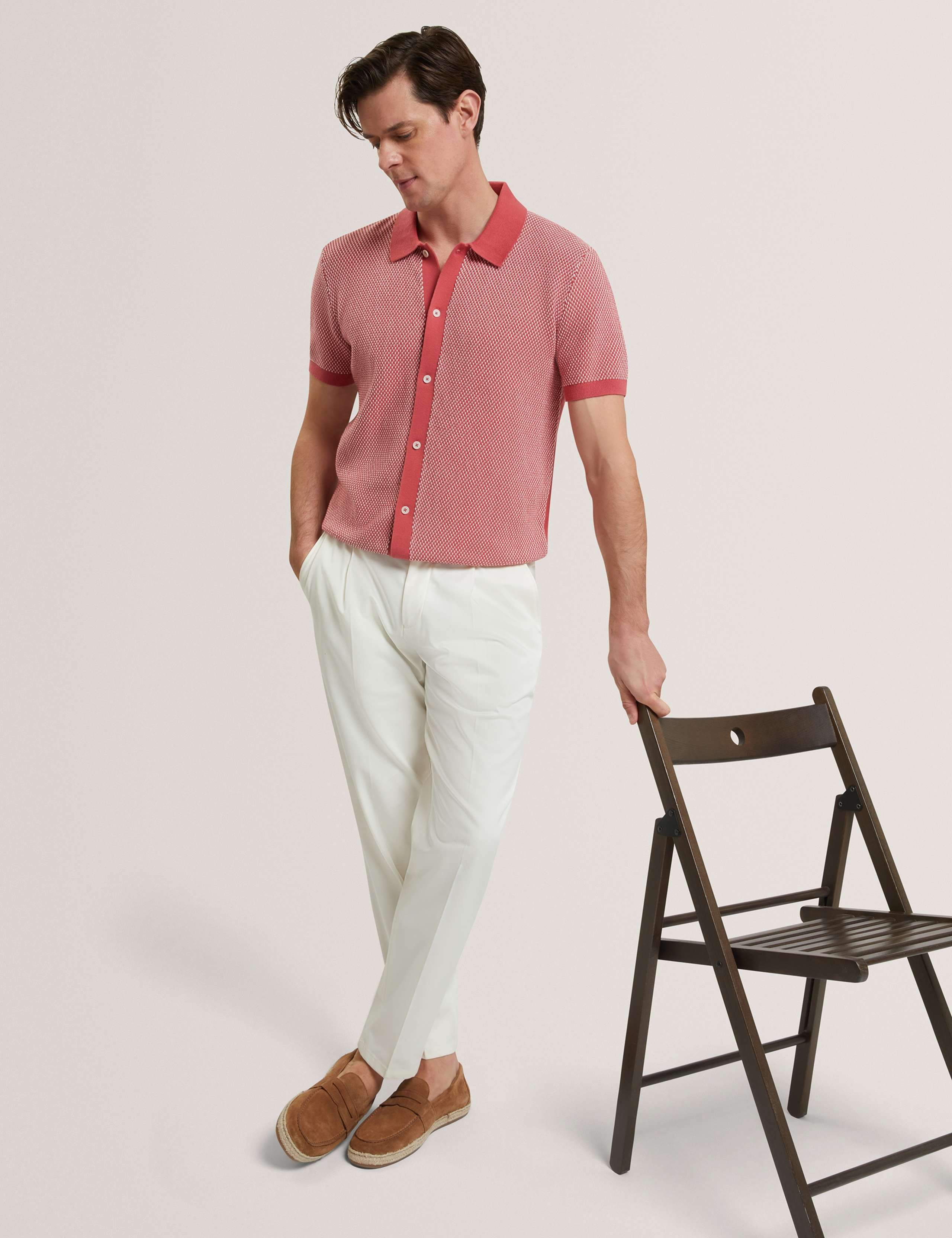 Pure Cotton Noliva Button-through Polo Shirt 2 of 7