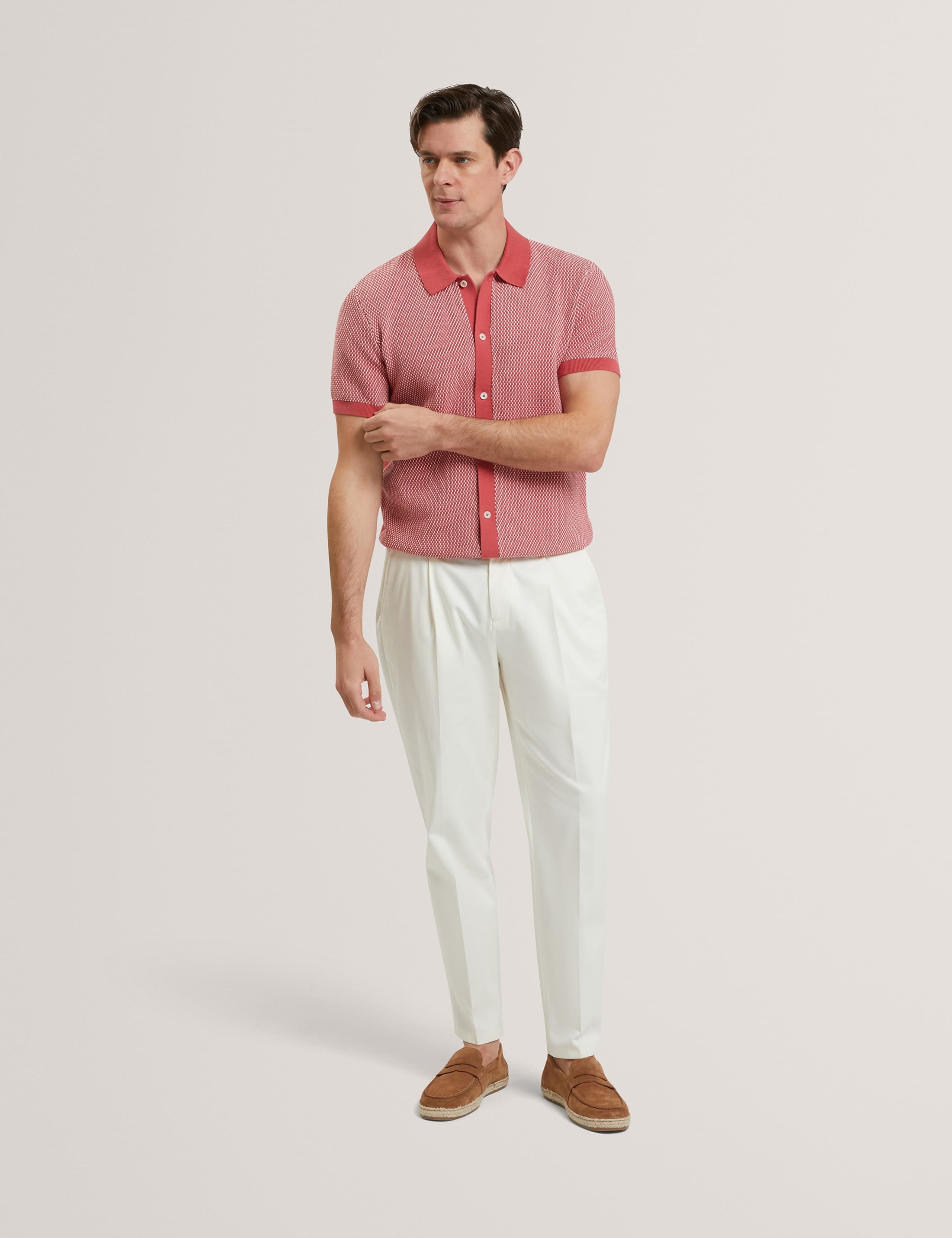 Pure Cotton Noliva Button-through Polo Shirt 3 of 7