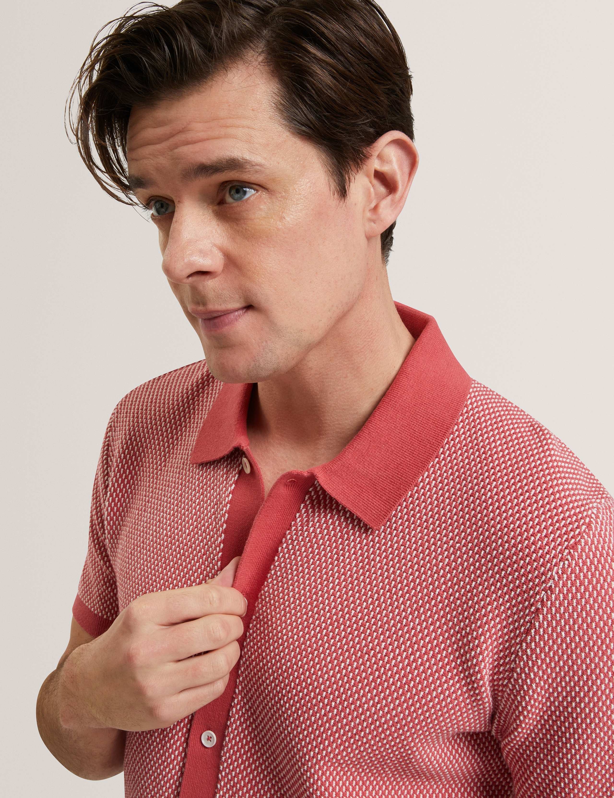 Pure Cotton Noliva Button-through Polo Shirt 6 of 7