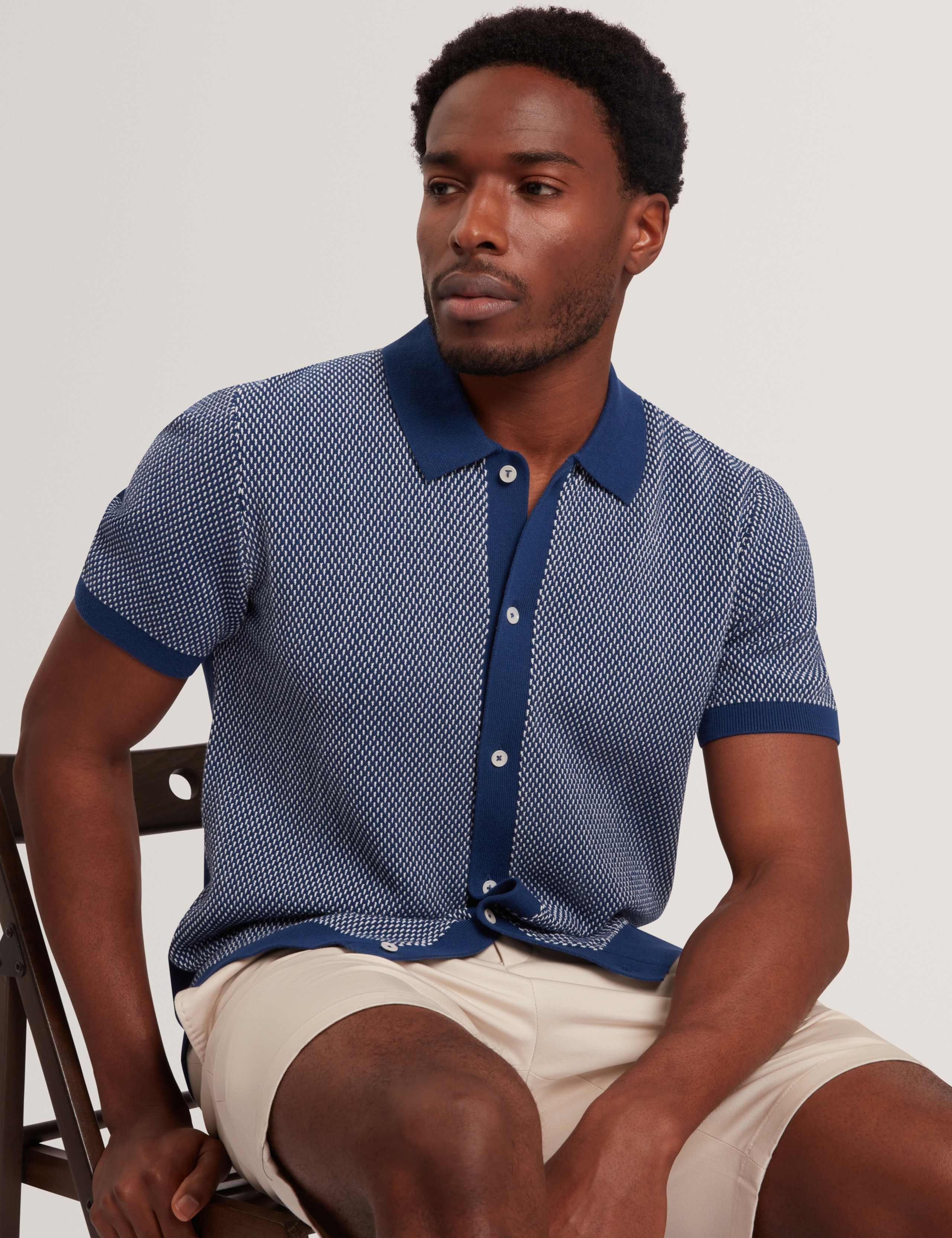 Pure Cotton Noliva Button-through Polo Shirt 2 of 7