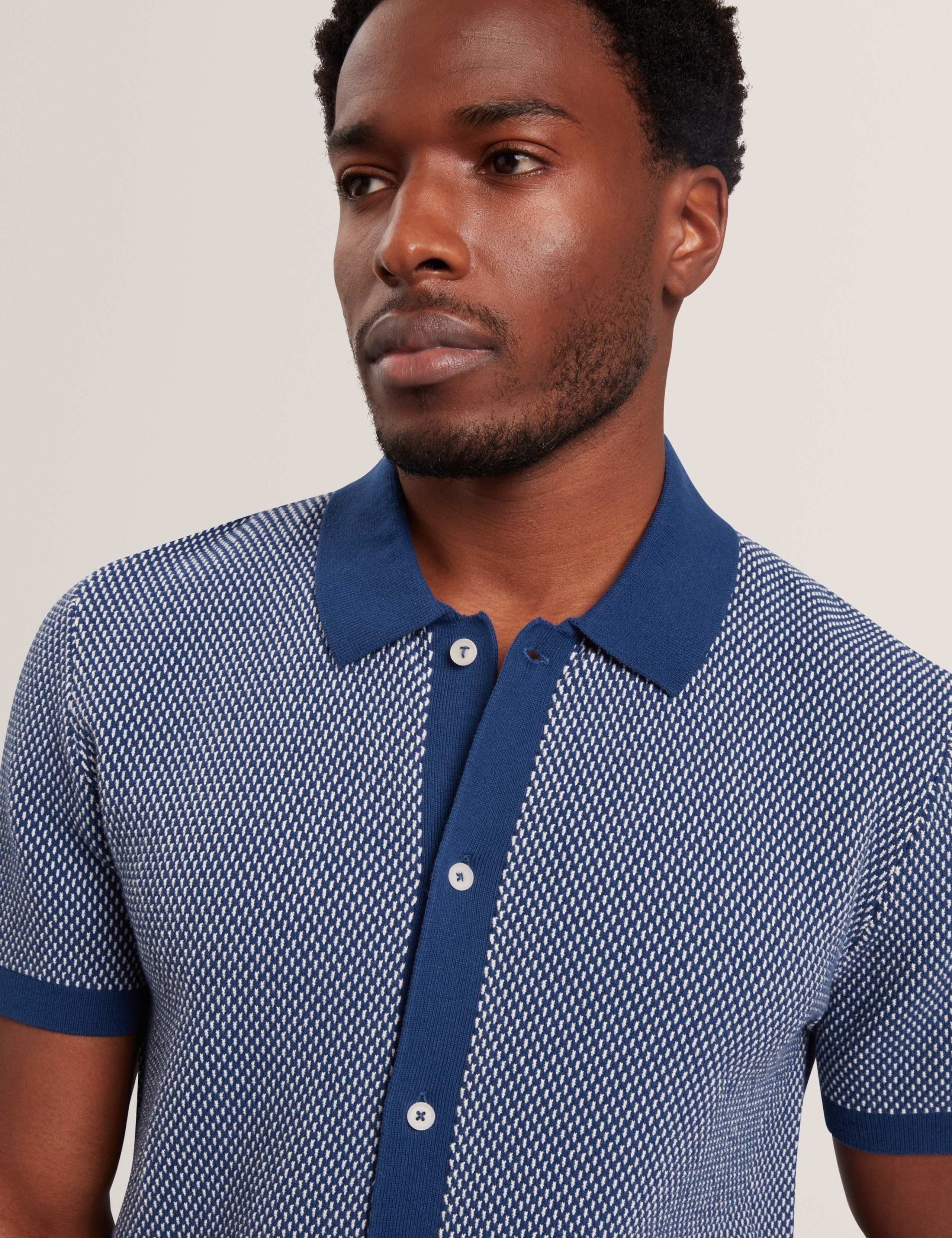 Pure Cotton Noliva Button-through Polo Shirt 5 of 7