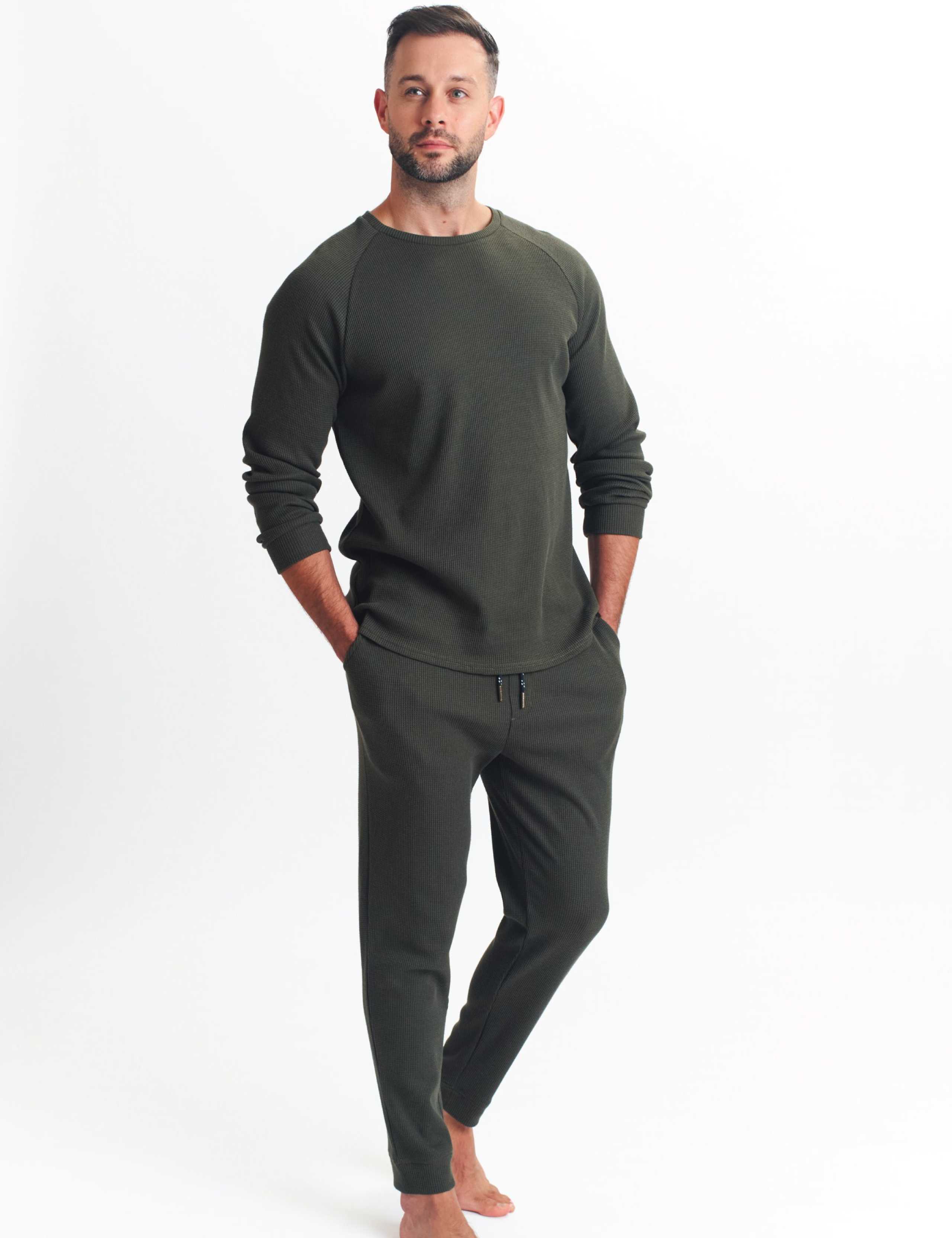 Cotton Blend Waffle Pyjama Set 1 of 1