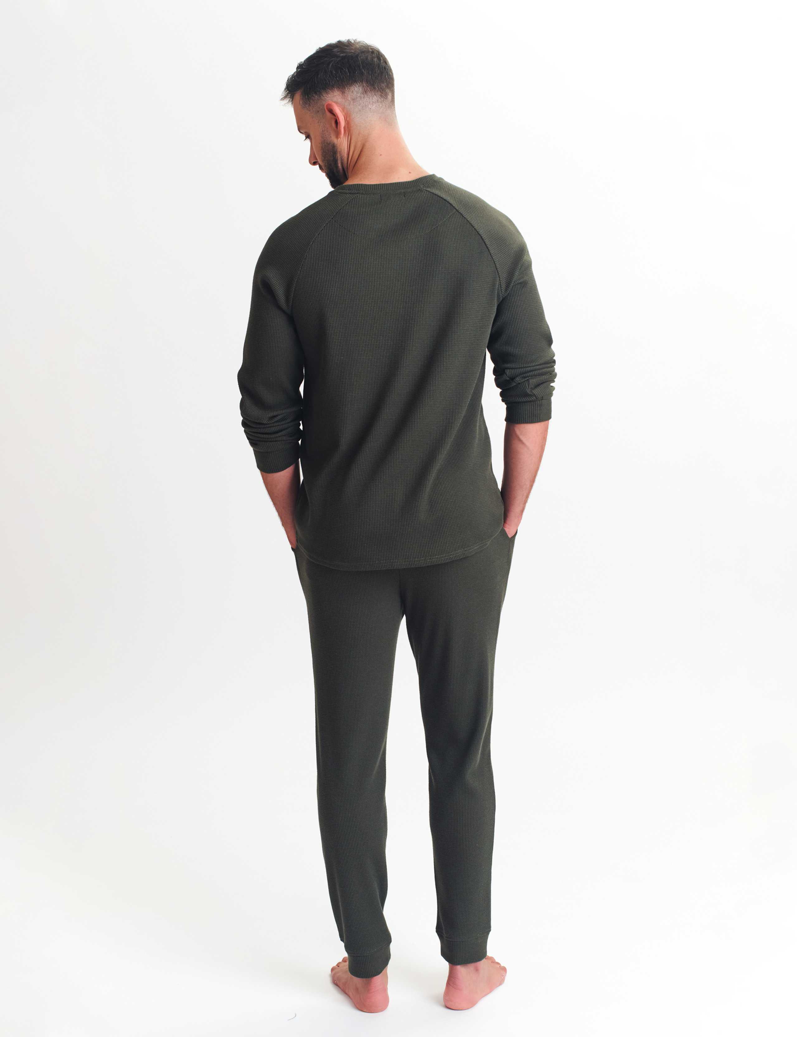 Cotton Blend Waffle Pyjama Set 3 of 3