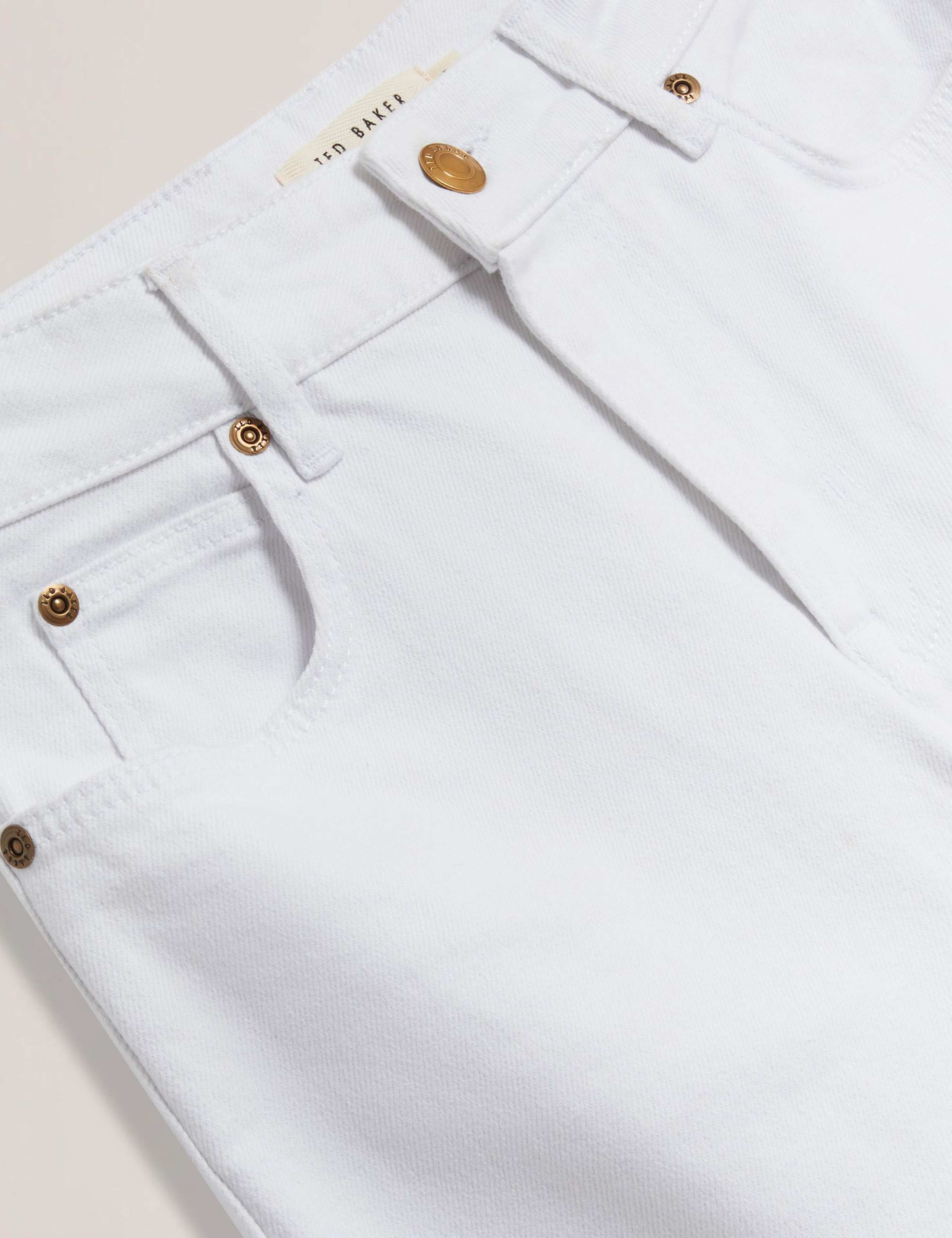 Mid Rise Straight Leg Cropped Jeans 5 of 6