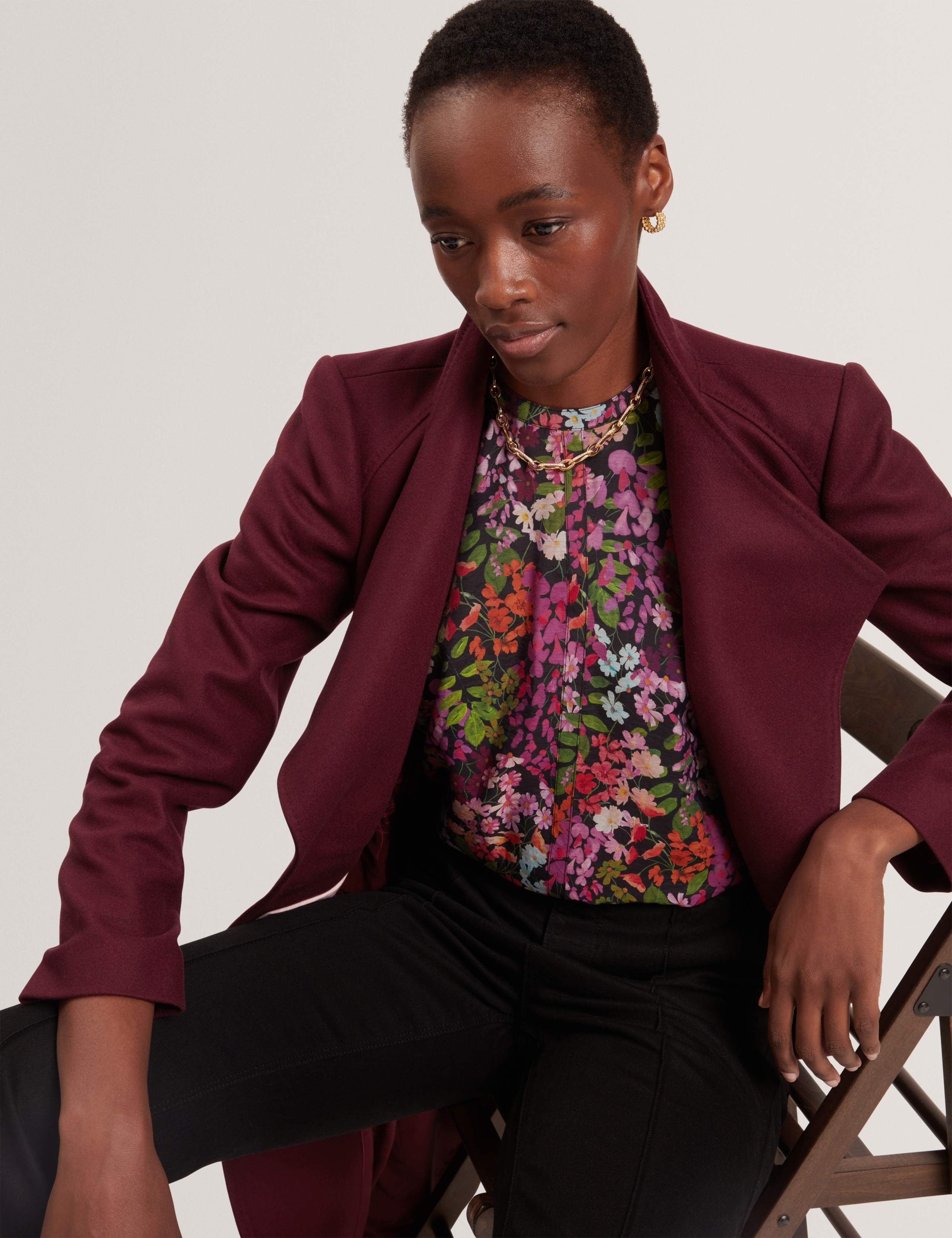 Wool Rich Longline Wrap Coat 4 of 7