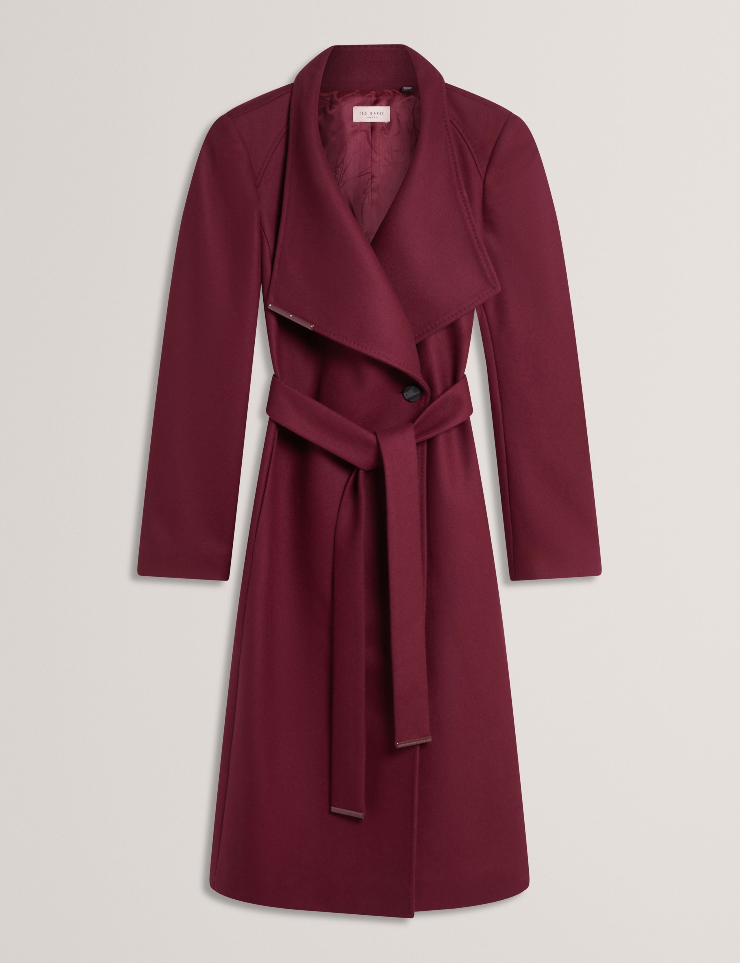 Wool Rich Longline Wrap Coat 2 of 7