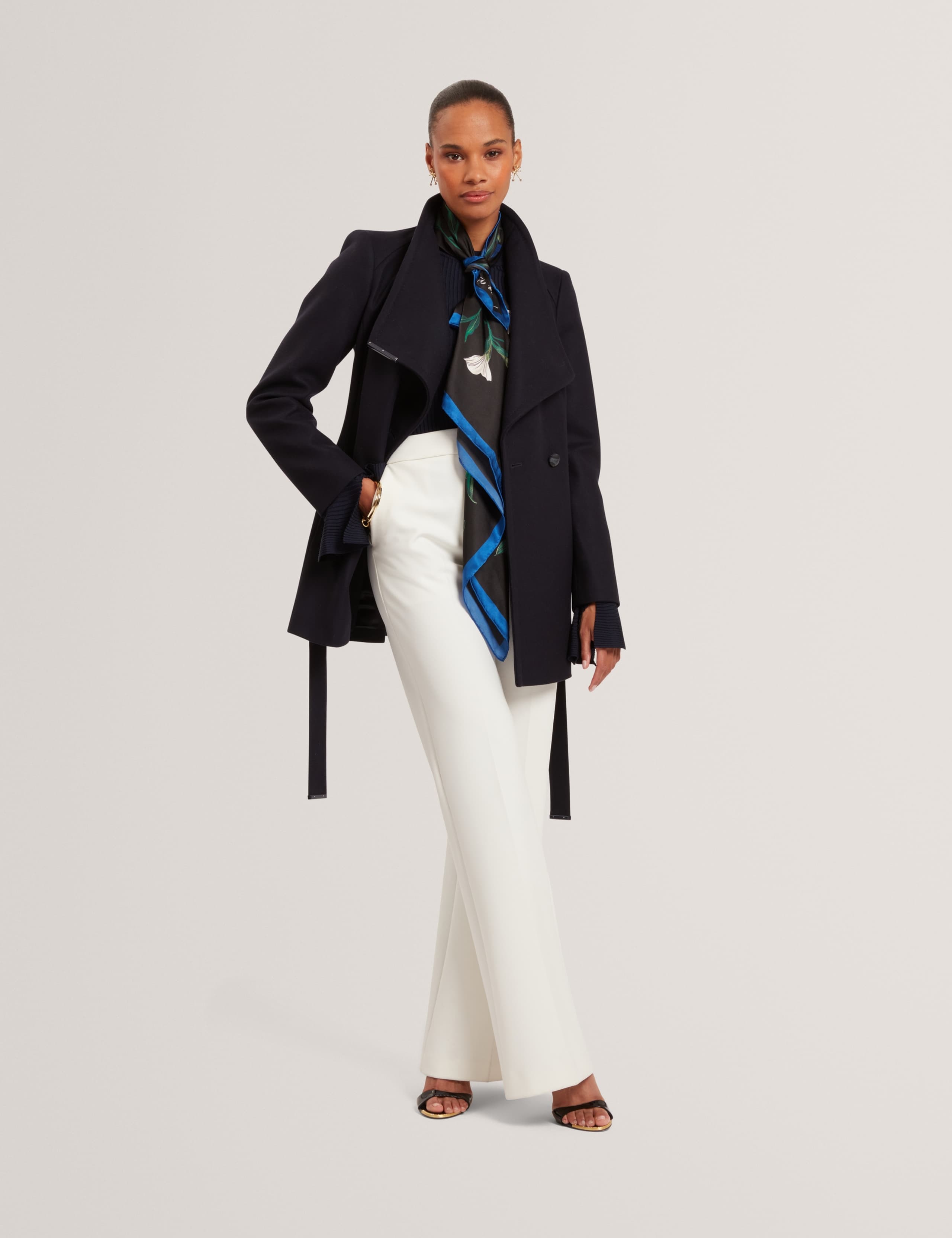 Wool Rich Longline Wrap Coat 3 of 4