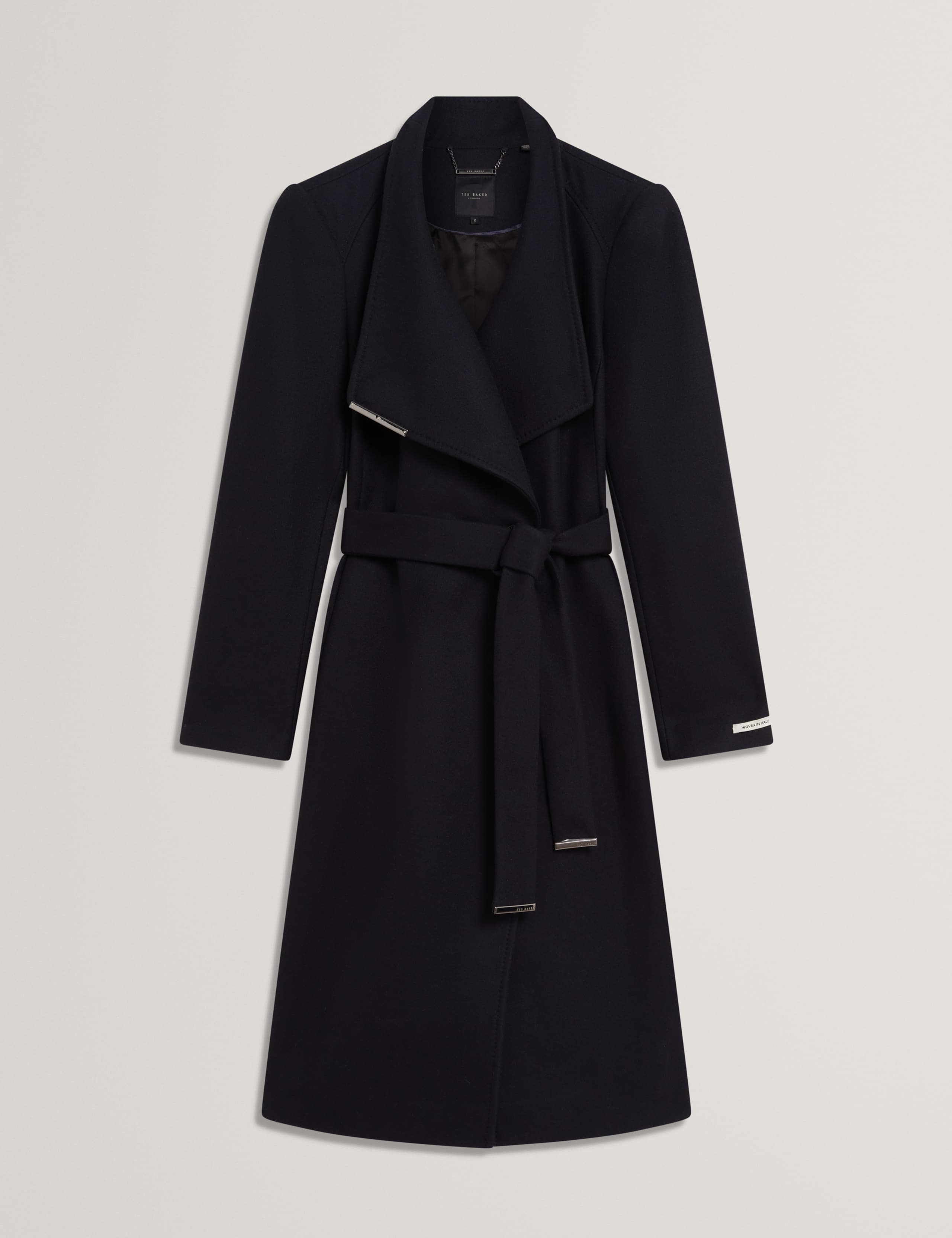 Wool Rich Longline Wrap Coat 2 of 4
