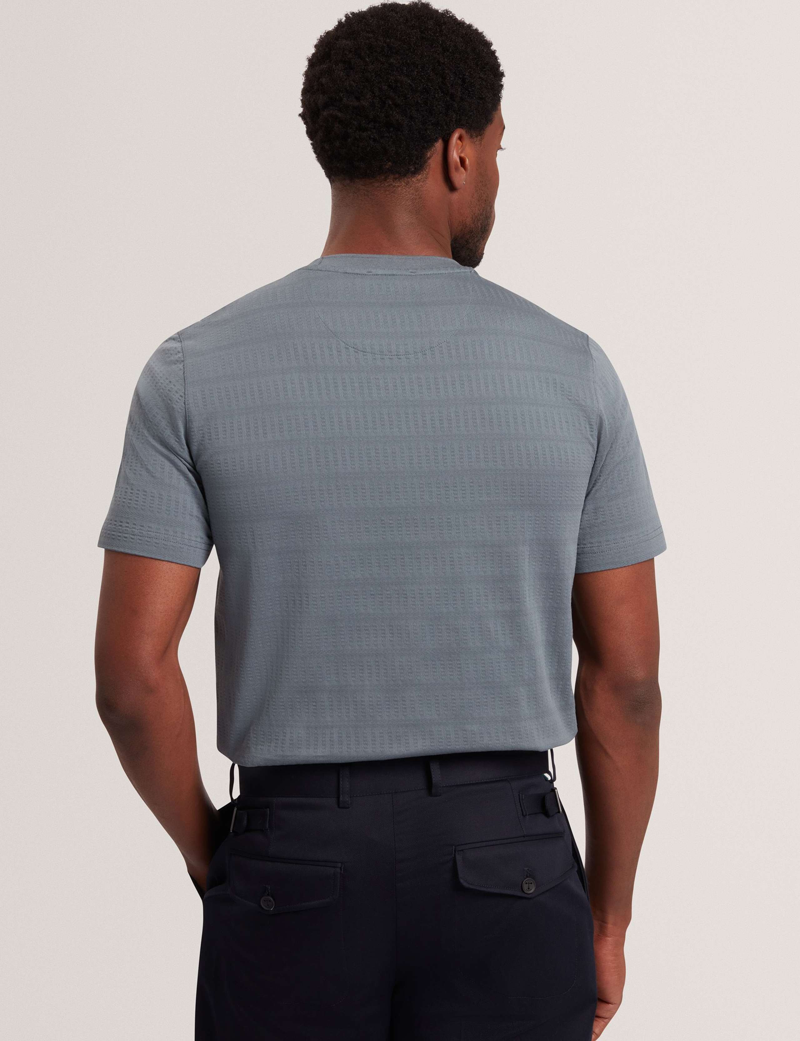 Pure Cotton Xadiel Crew Neck T-Shirt 3 of 7