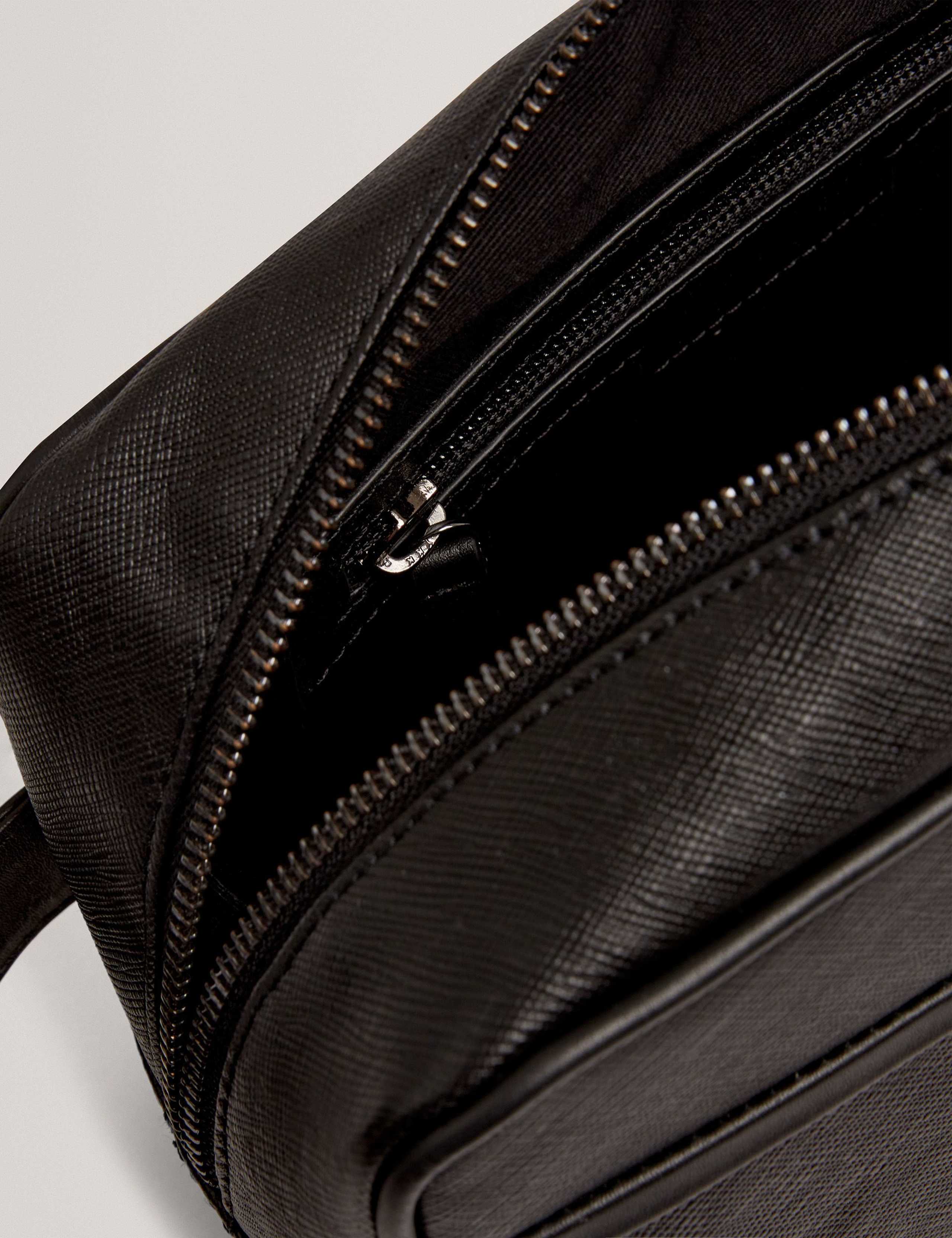 Textured Leather Washbag 2 of 4