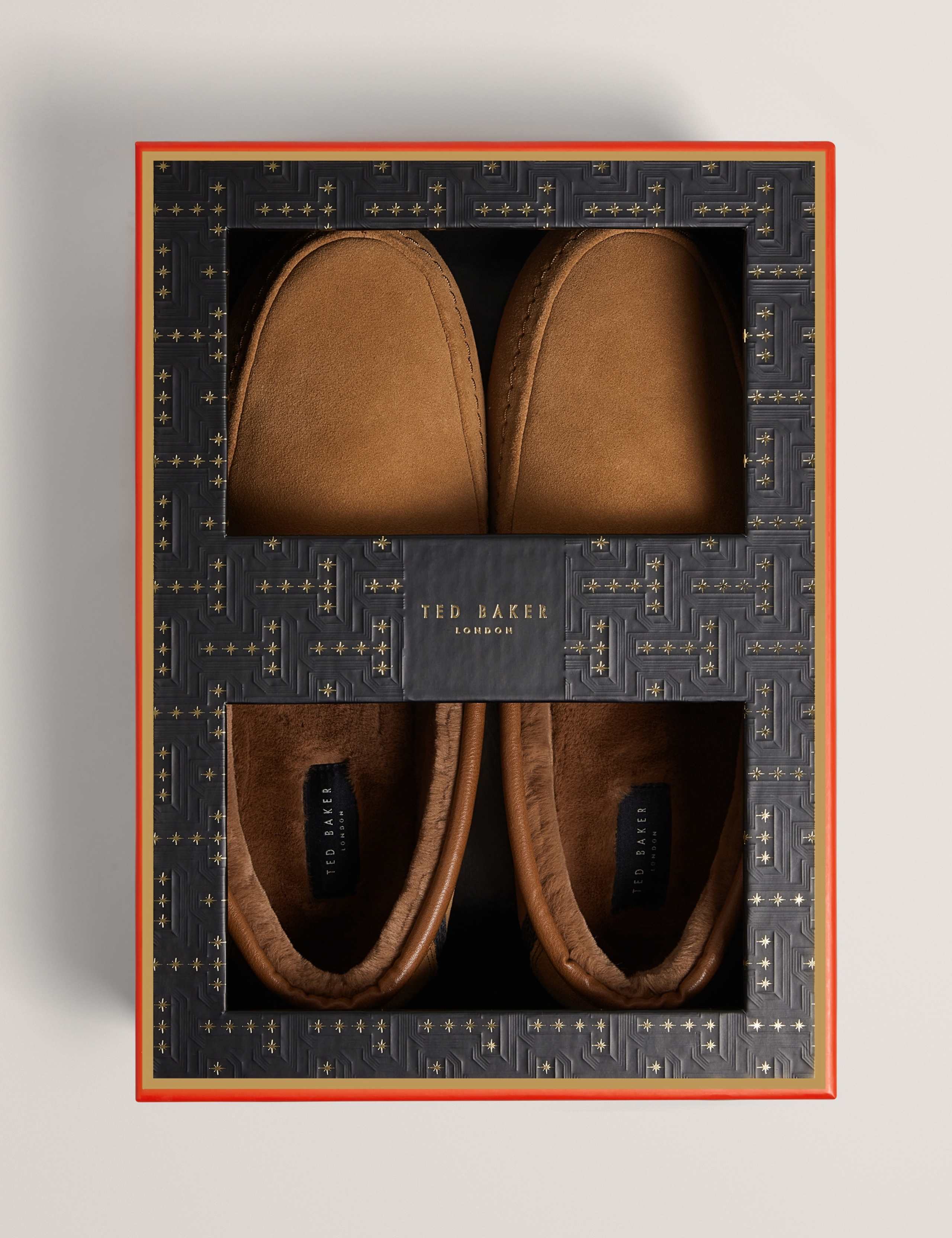 Suede Faux Fur Lined Moccasin Slippers 2 of 4