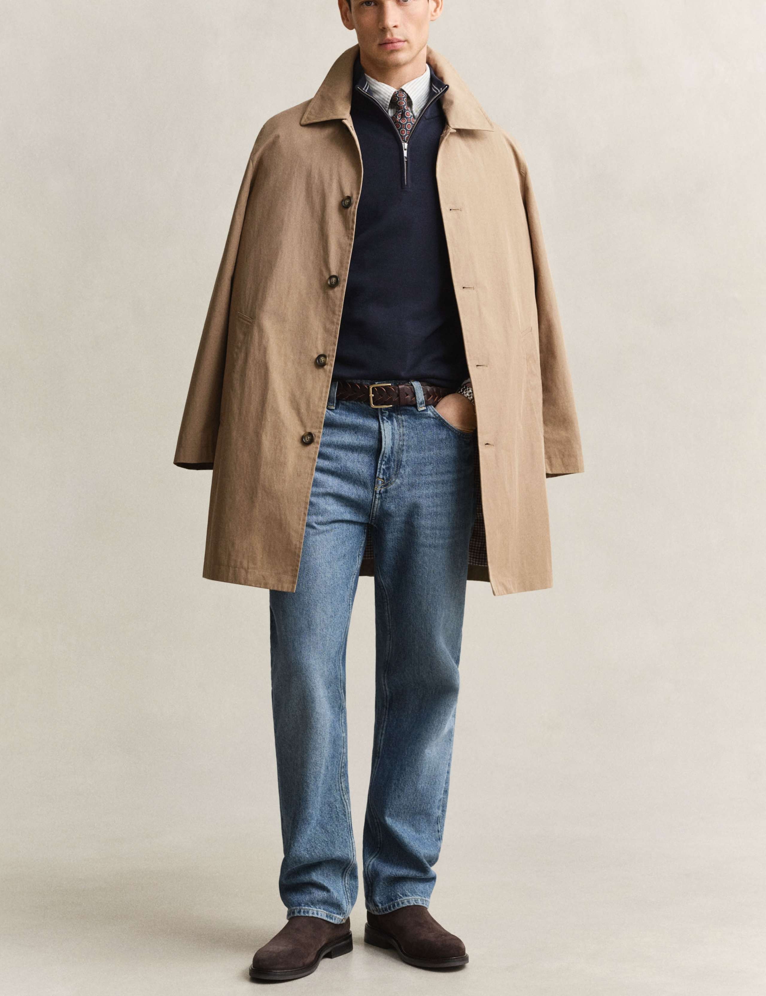 Pure Cotton Half Zip Jumper 3 of 5