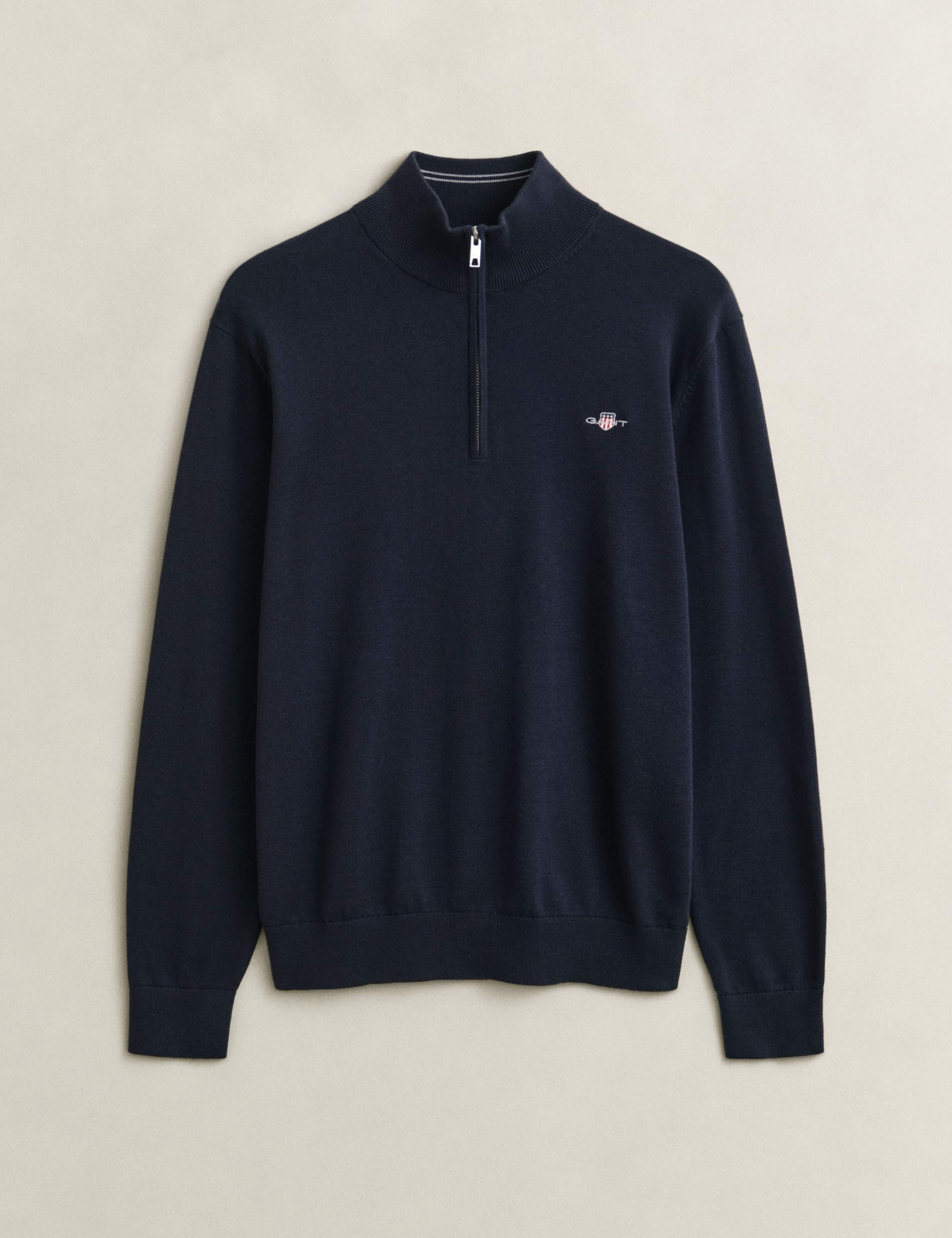 Pure Cotton Half Zip Jumper 2 of 5