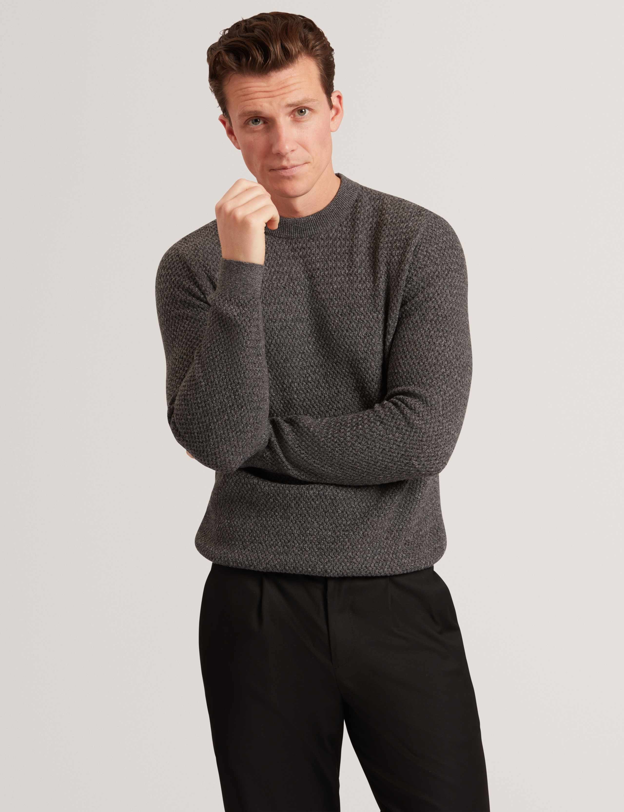 Cotton Rich Crew Neck Jumper 1 of 4