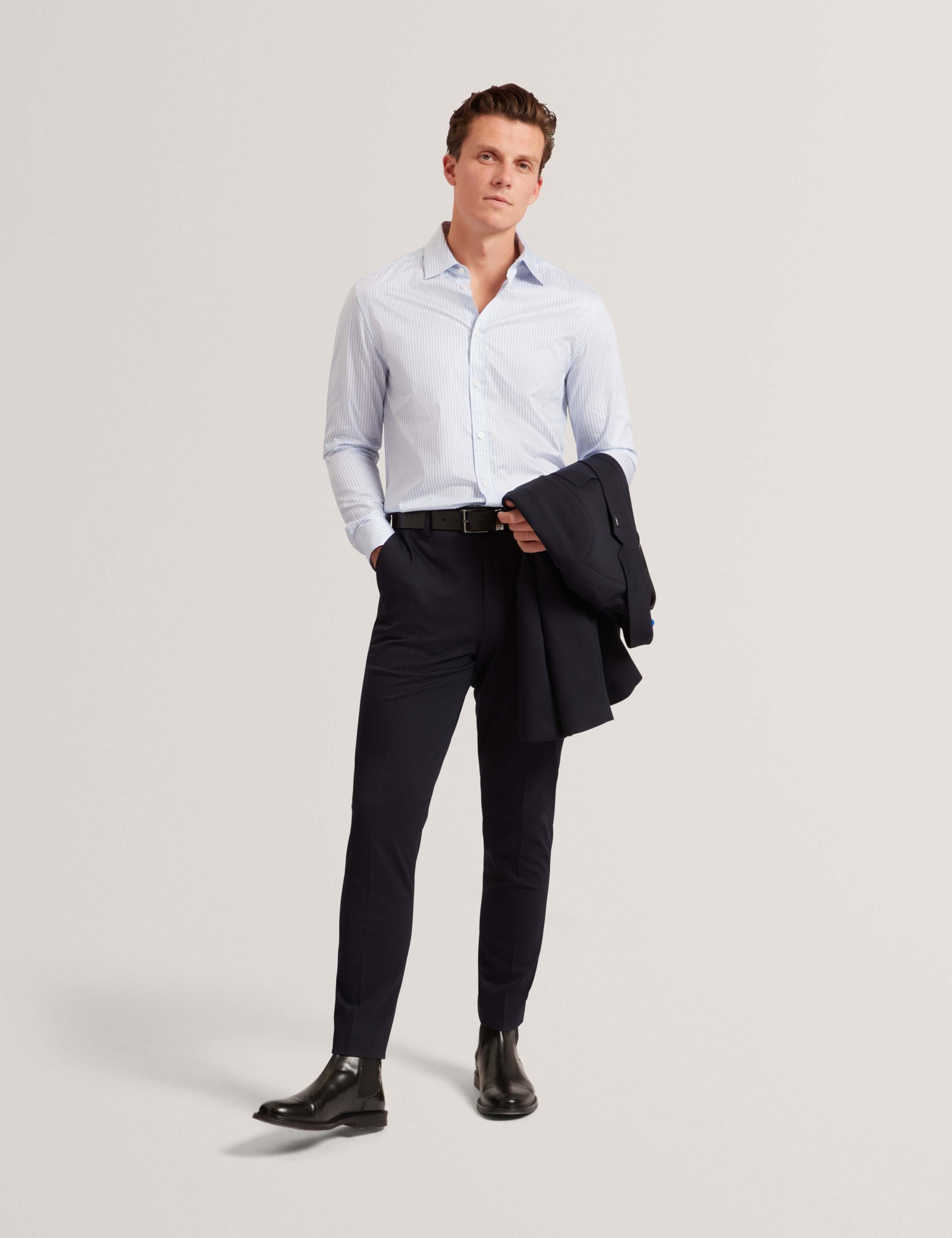 Regular Fit Pure Cotton Striped Dress Shirt 7 of 7