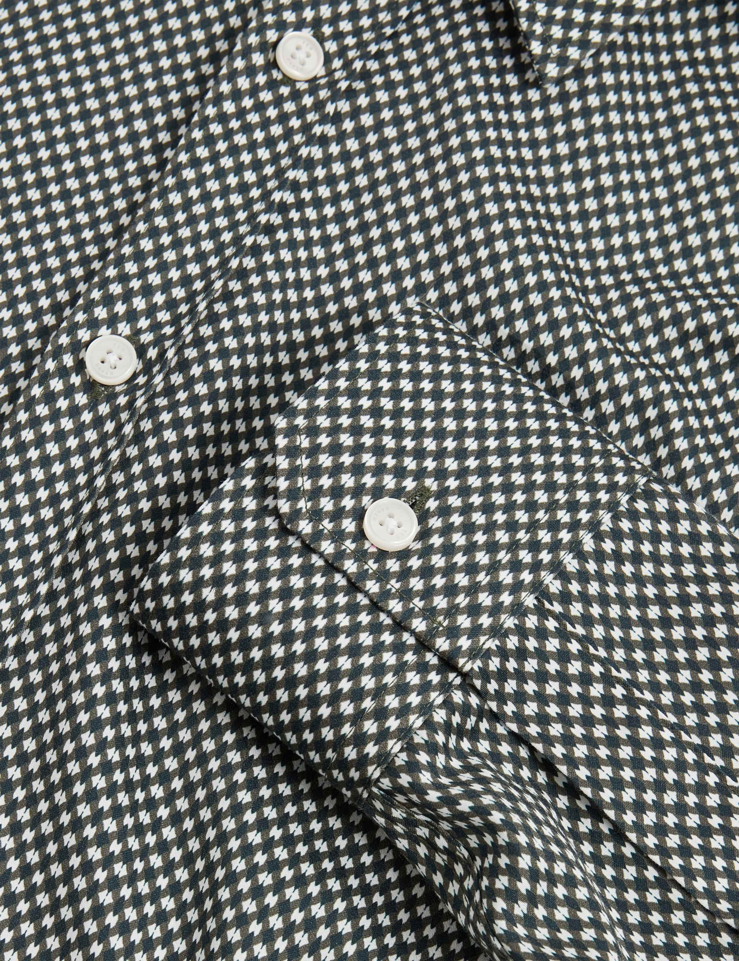 Regular Fit Pure Cotton Geometric Dress Shirt 6 of 7