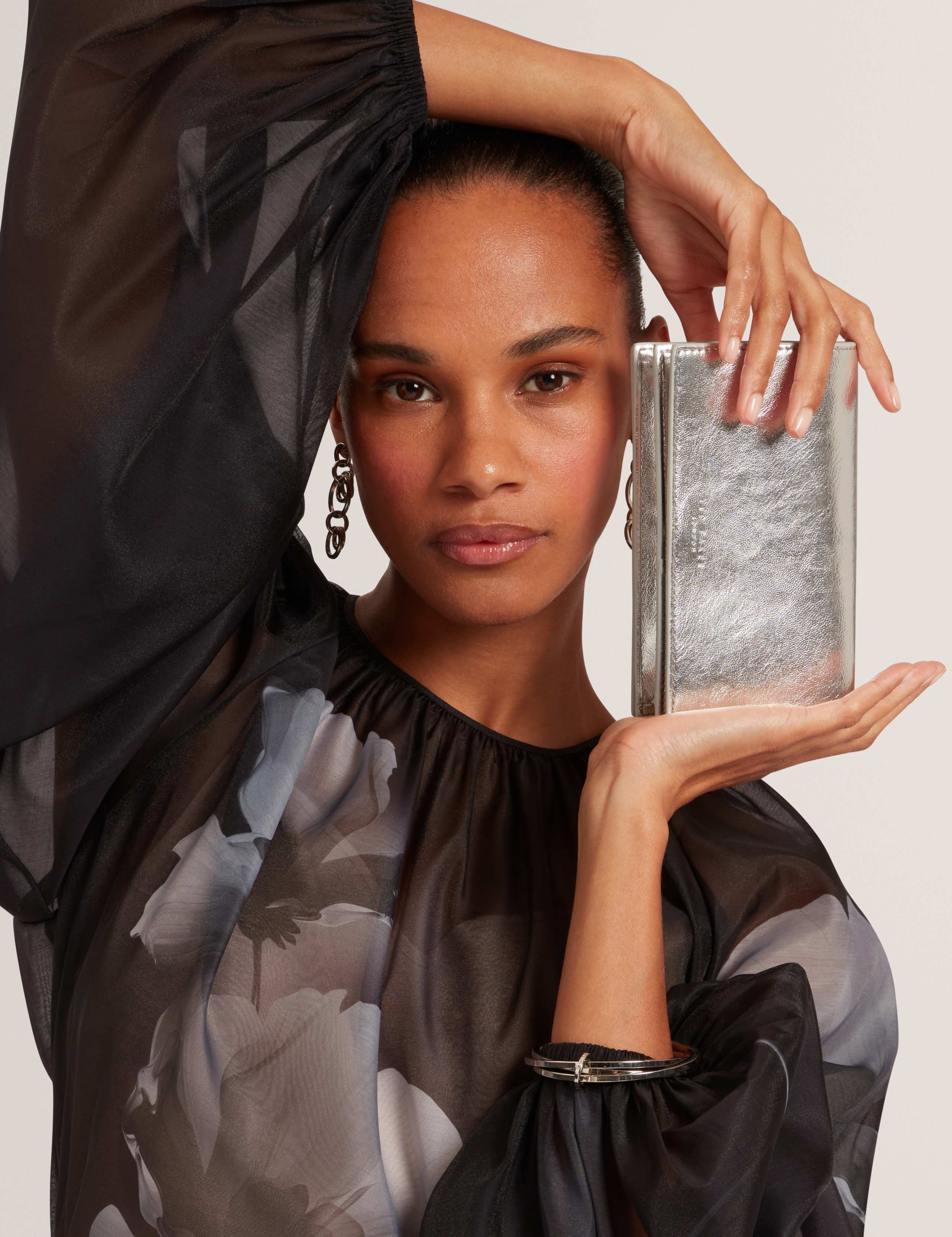 Patent Finish Cross Body Bag 2 of 5