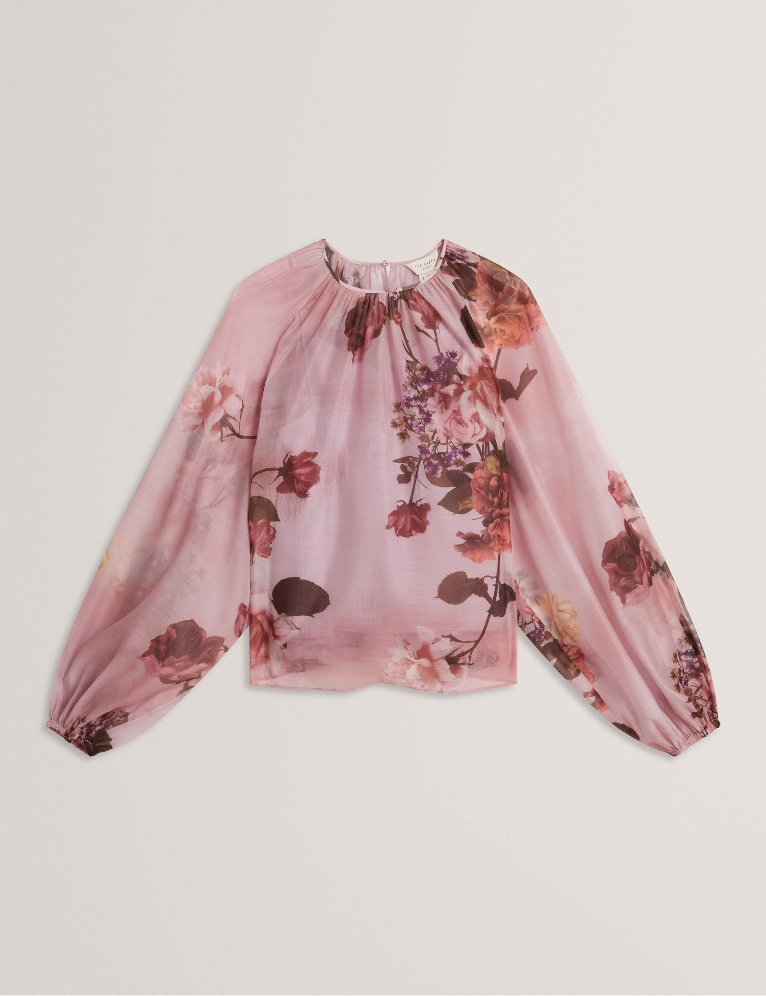 Floral Puff Sleeve Blouse 2 of 7
