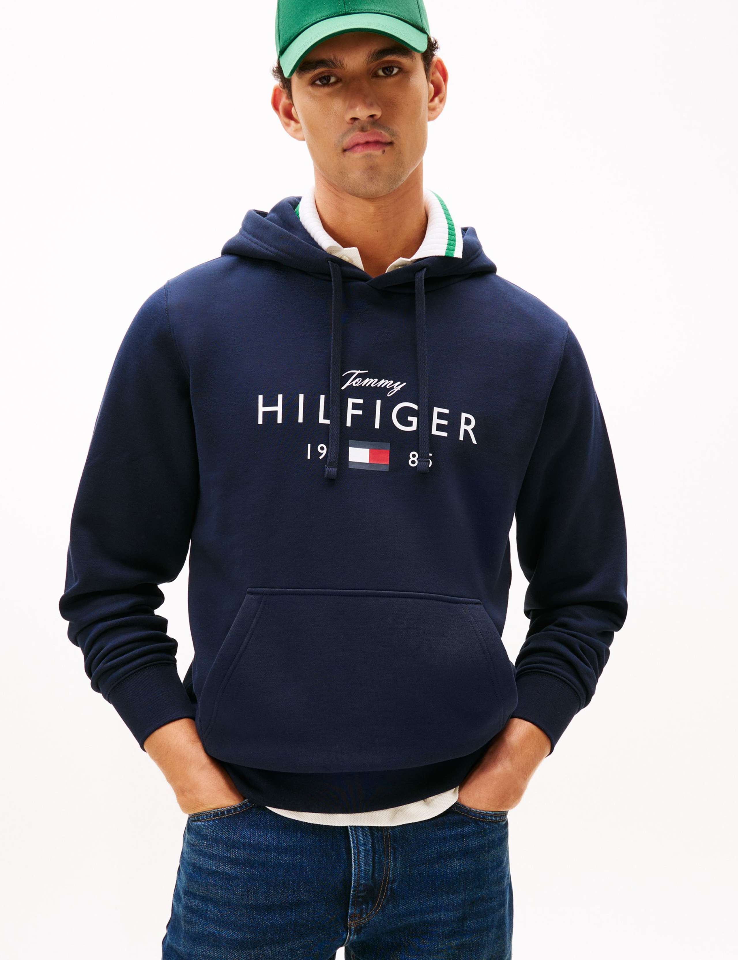 Brand Love Cotton Rich Logo Graphic Hoodie 1 of 5