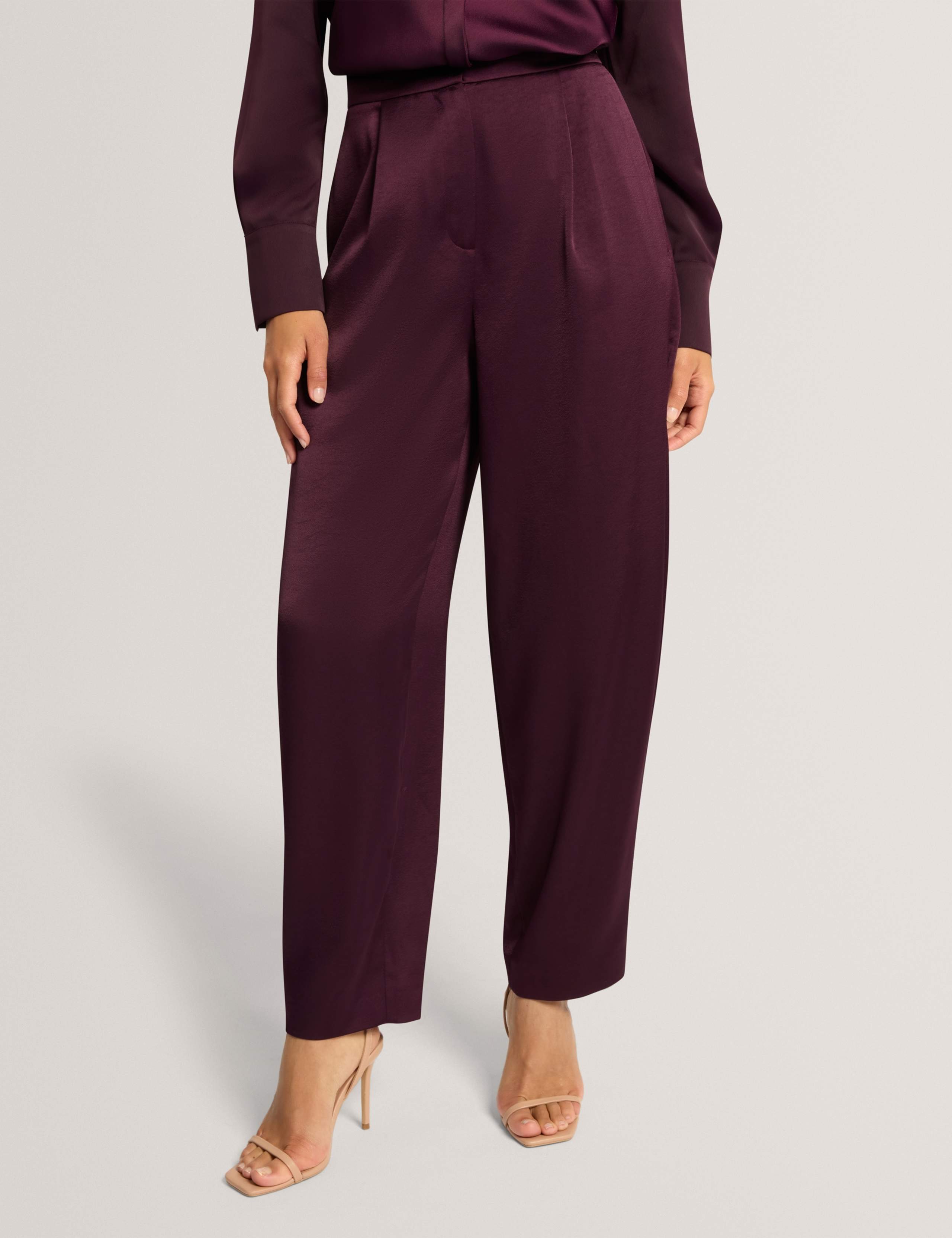 Pleated Barrel Leg Trousers 1 of 7