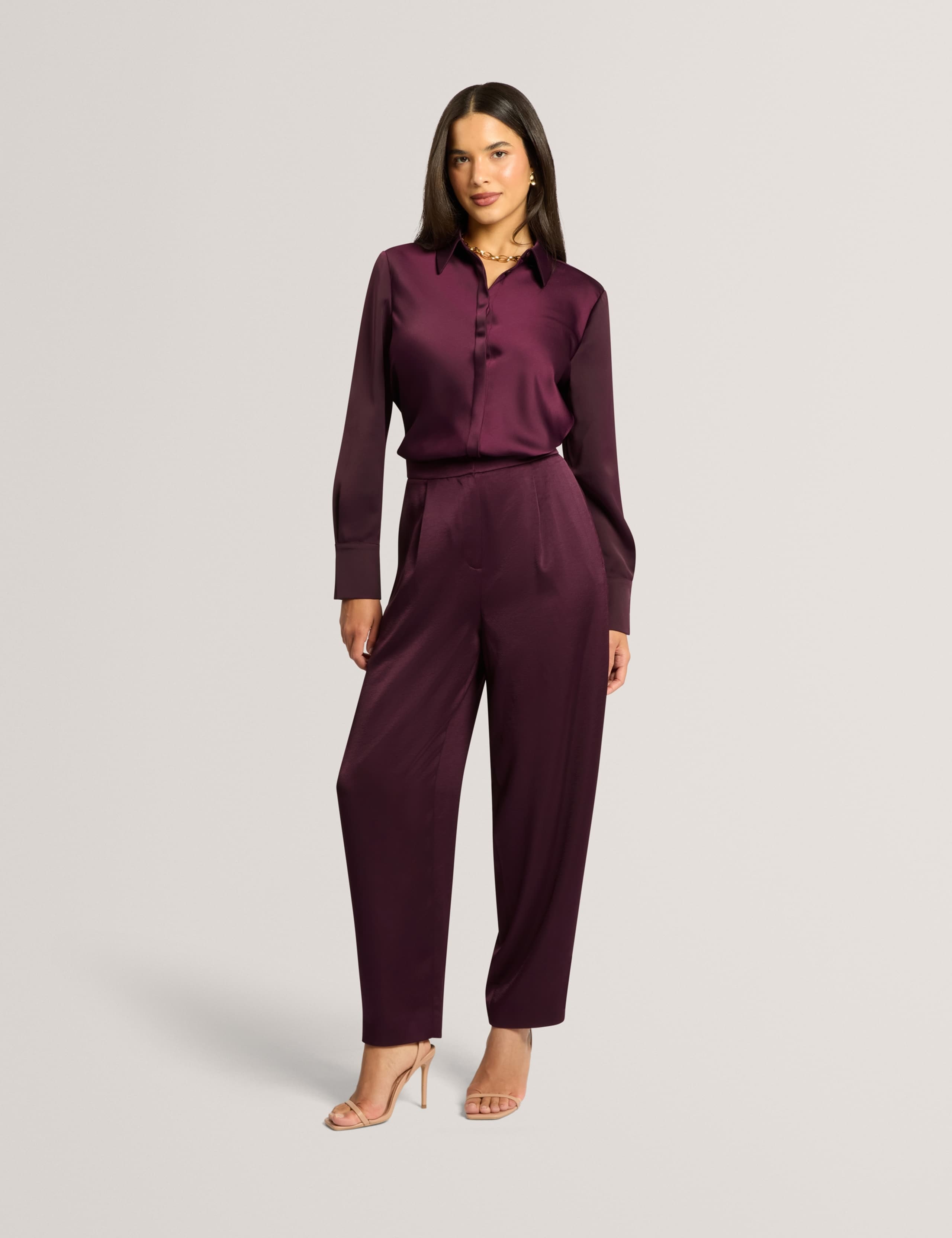 Pleated Barrel Leg Trousers 5 of 7