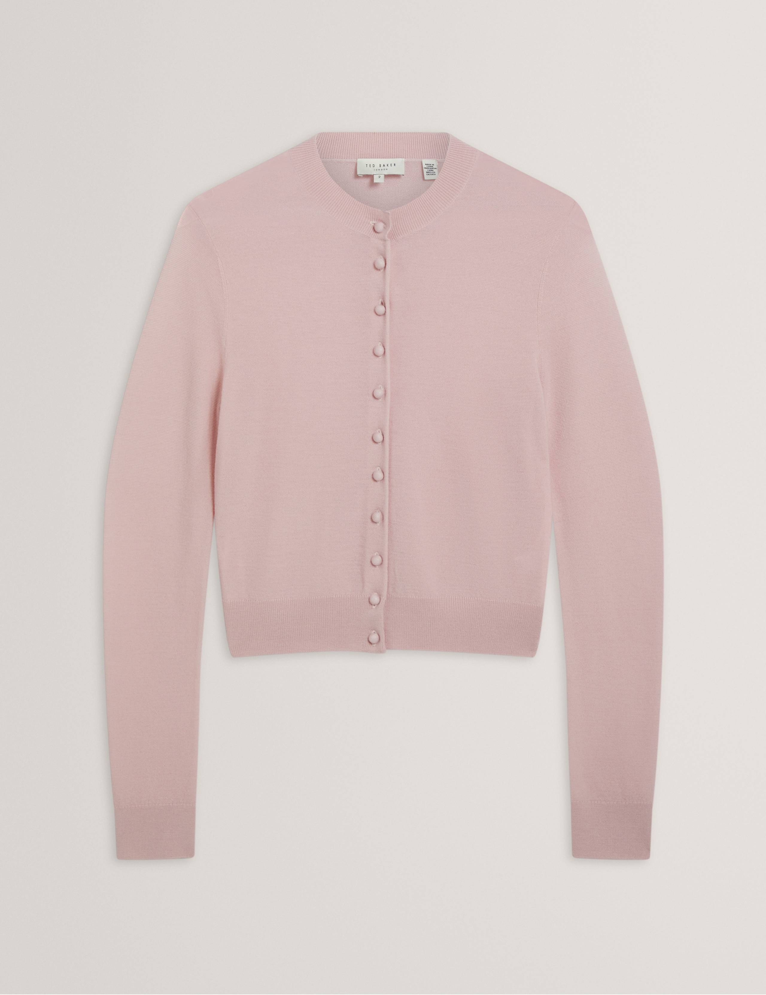 Pure Wool Crew Neck Button Front Cardigan 2 of 7