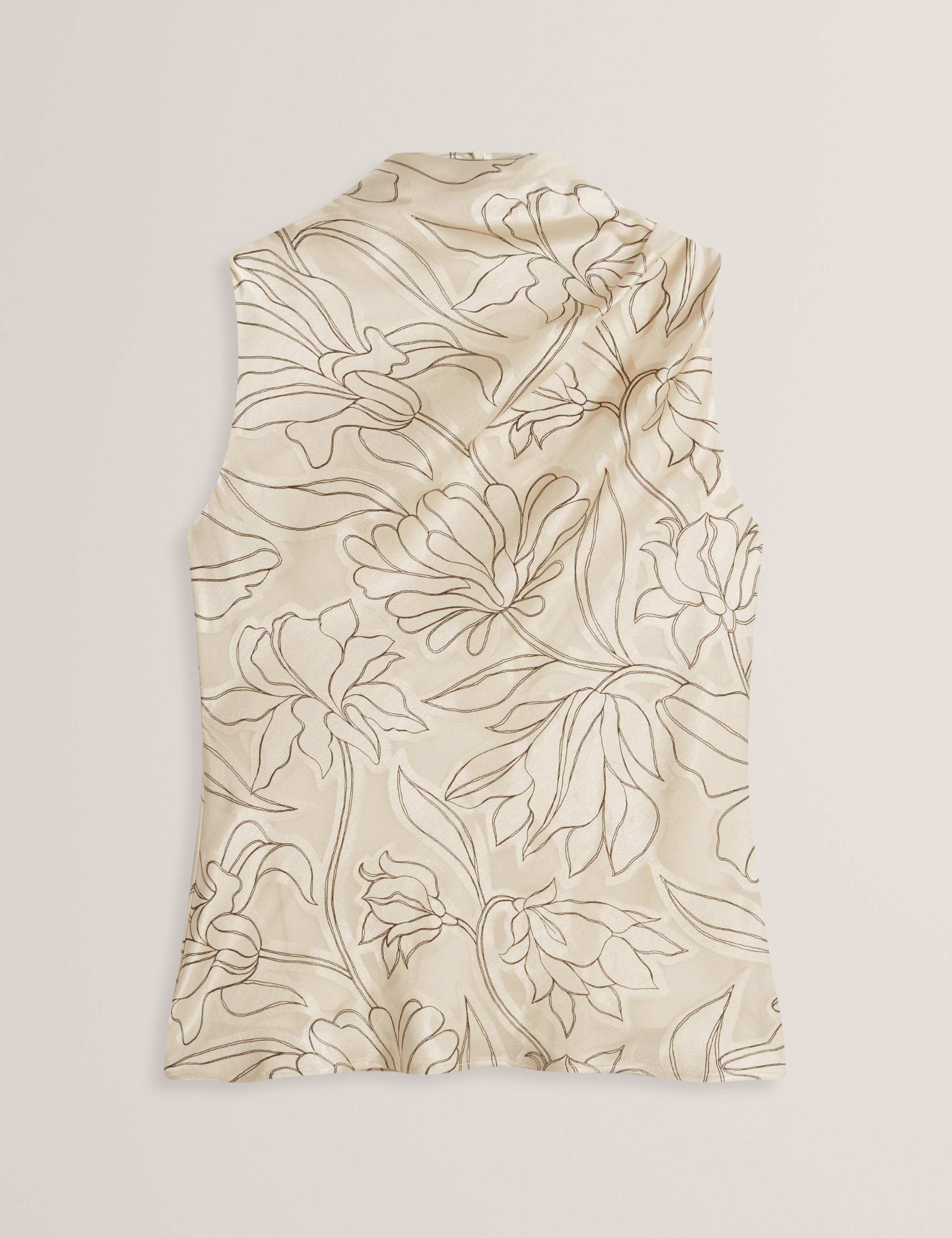 Printed Cowl Neck Top 2 of 7