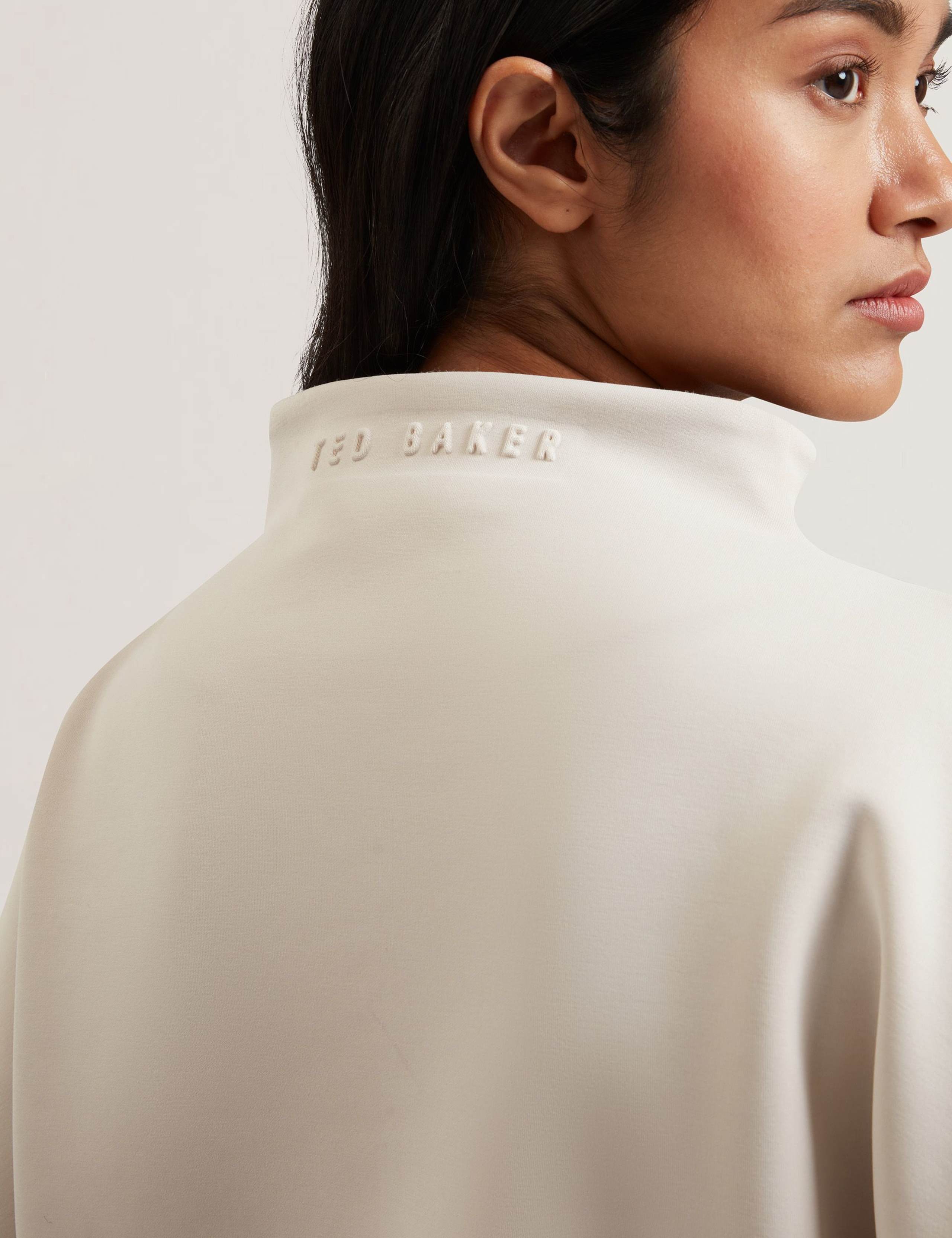 Cupro Blend Funnel Neck Sweatshirt 4 of 6