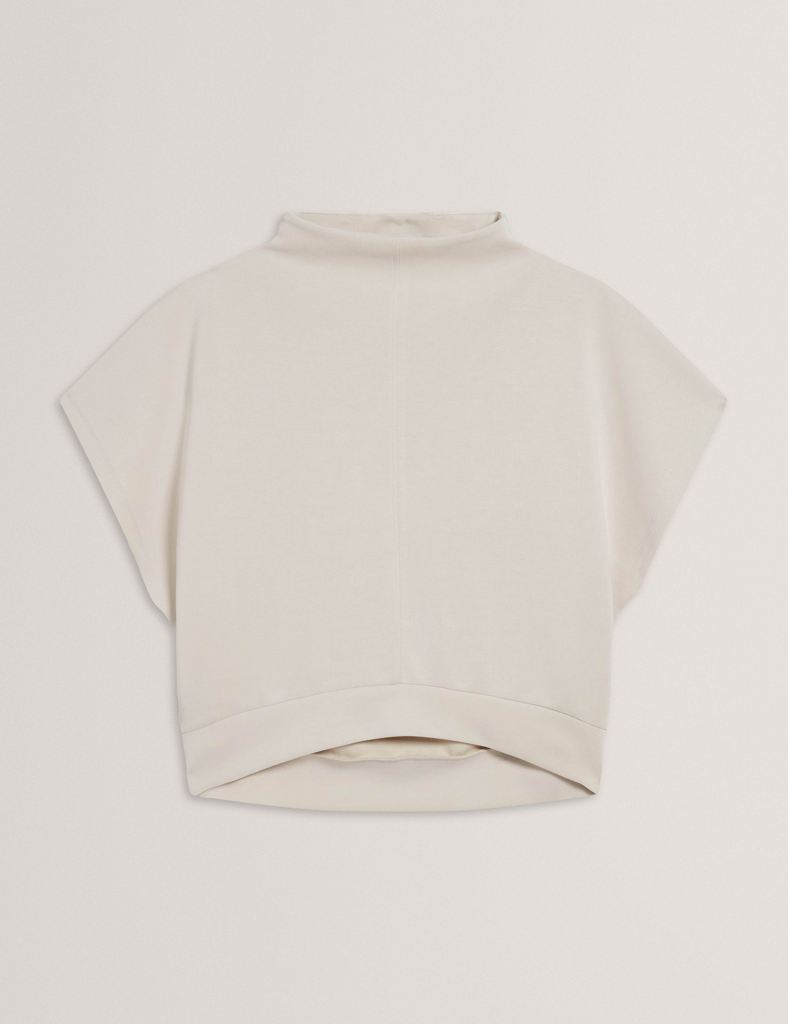 Cupro Blend Funnel Neck Sweatshirt 2 of 6