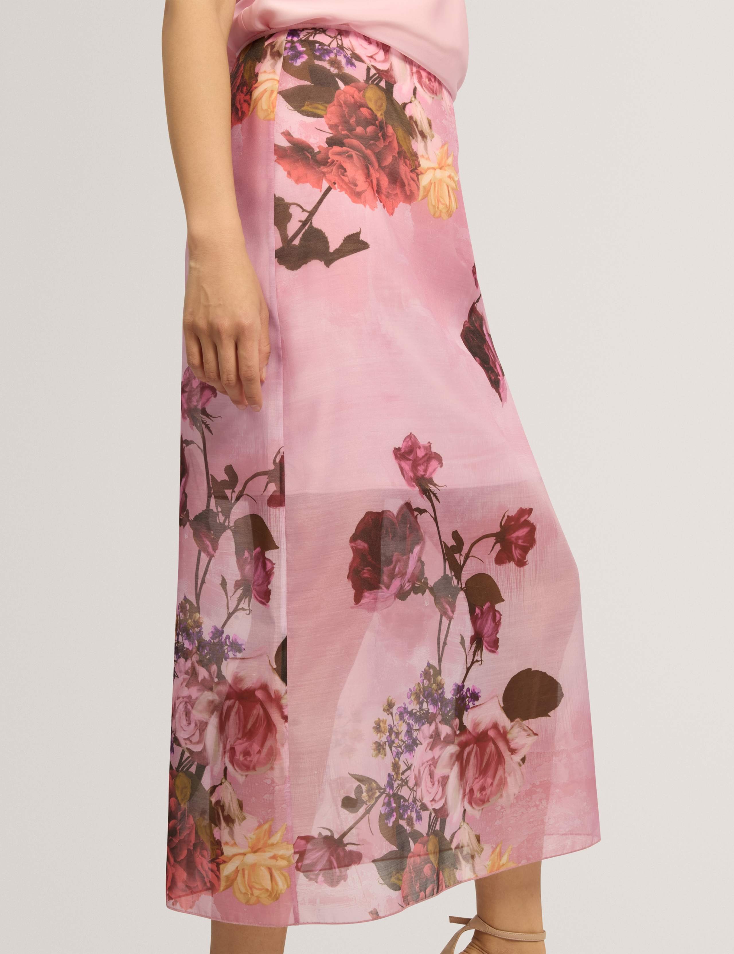 Floral Organza Midi Skirt 6 of 7