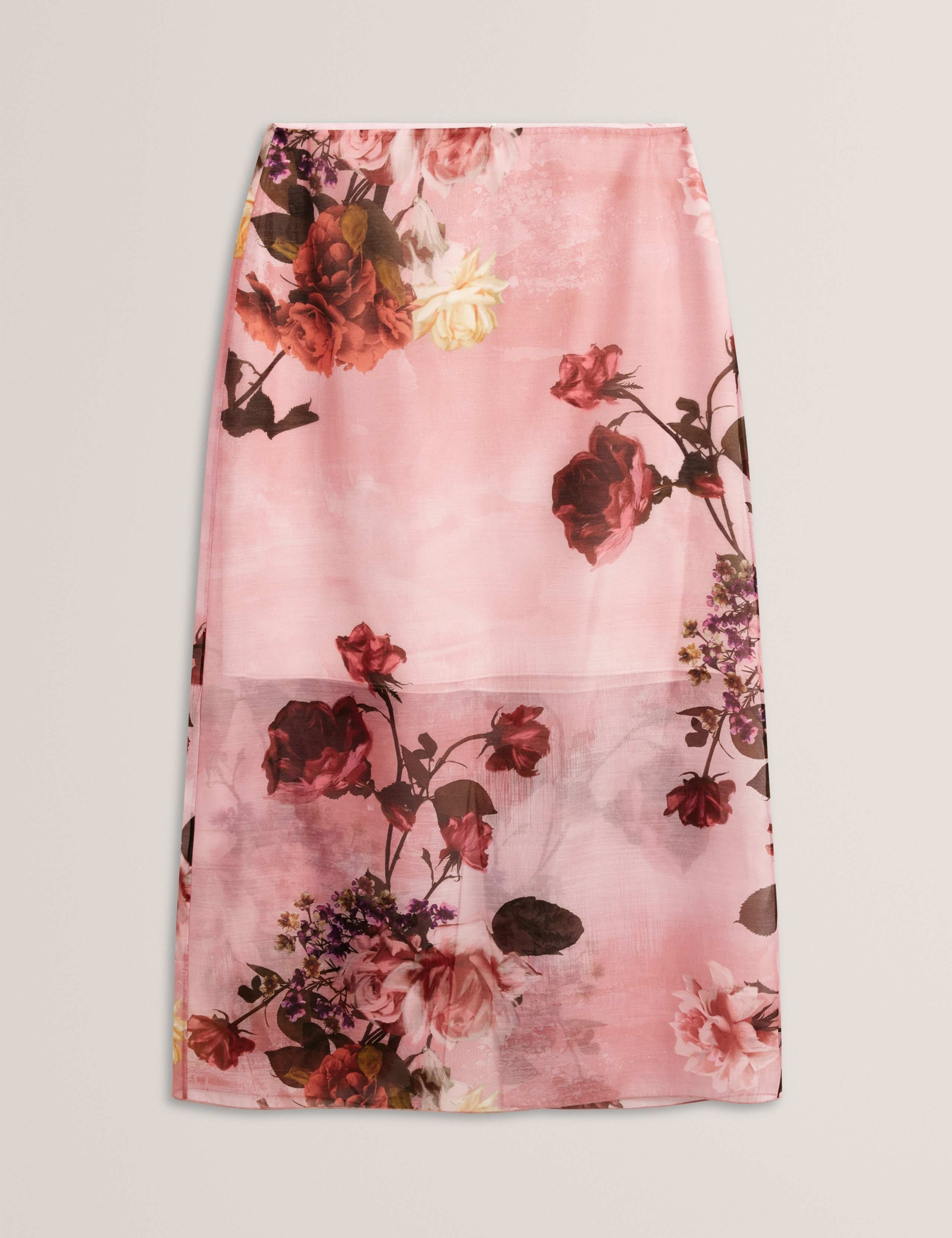 Floral Organza Midi Skirt 2 of 7