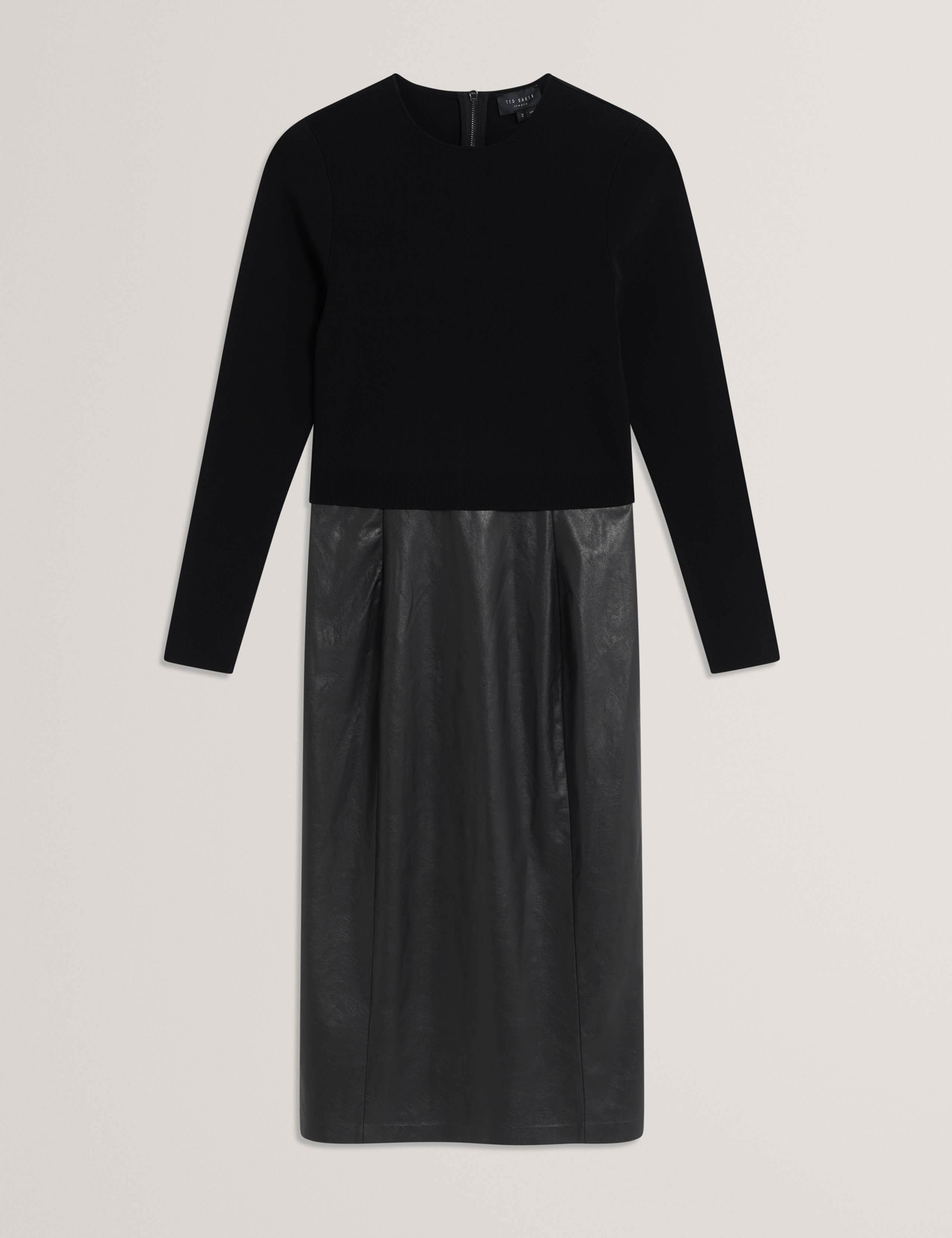 Round Neck Mini Waisted Dress 2 of 7