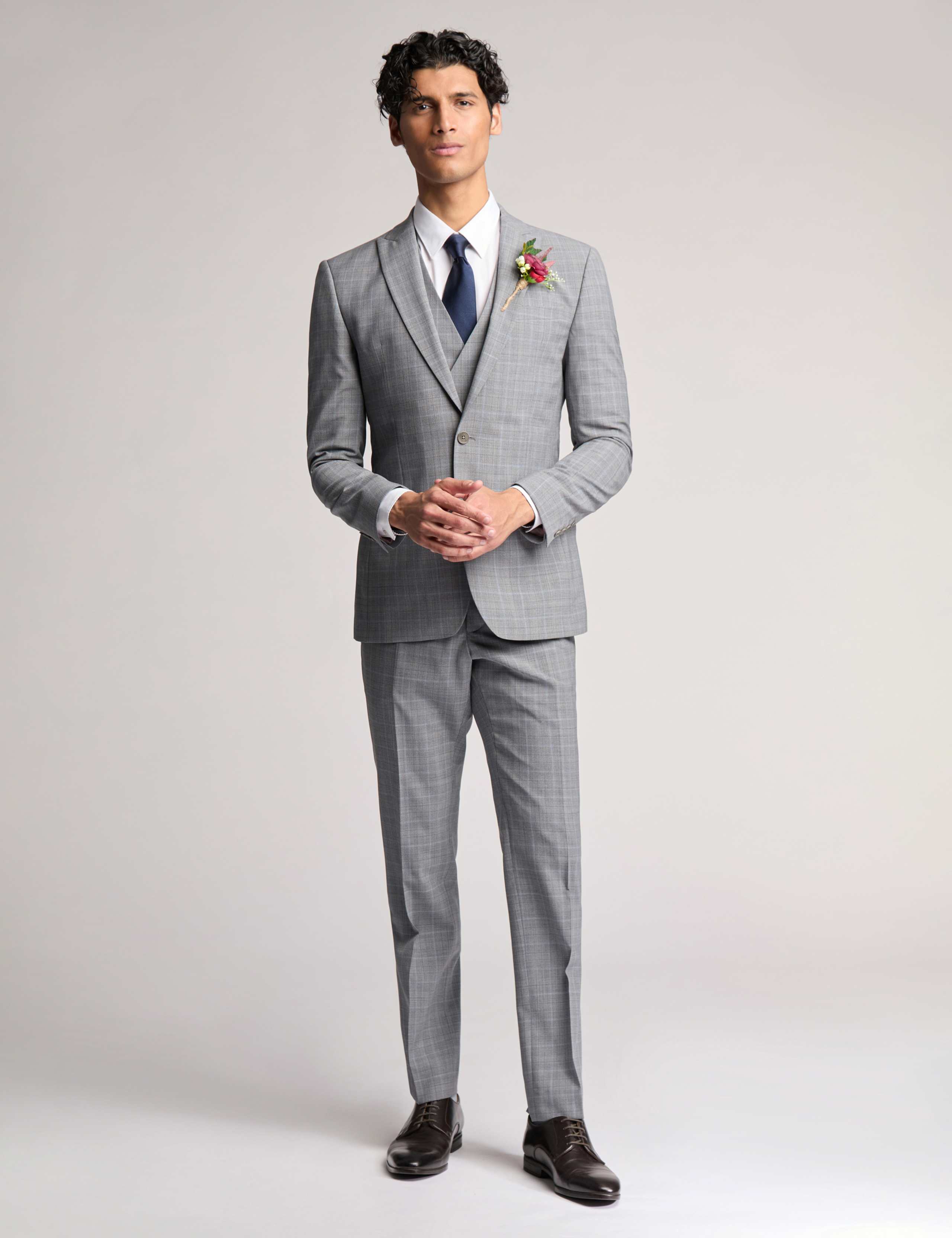 Slim Fit Wool Rich Check Suit Jacket 2 of 6