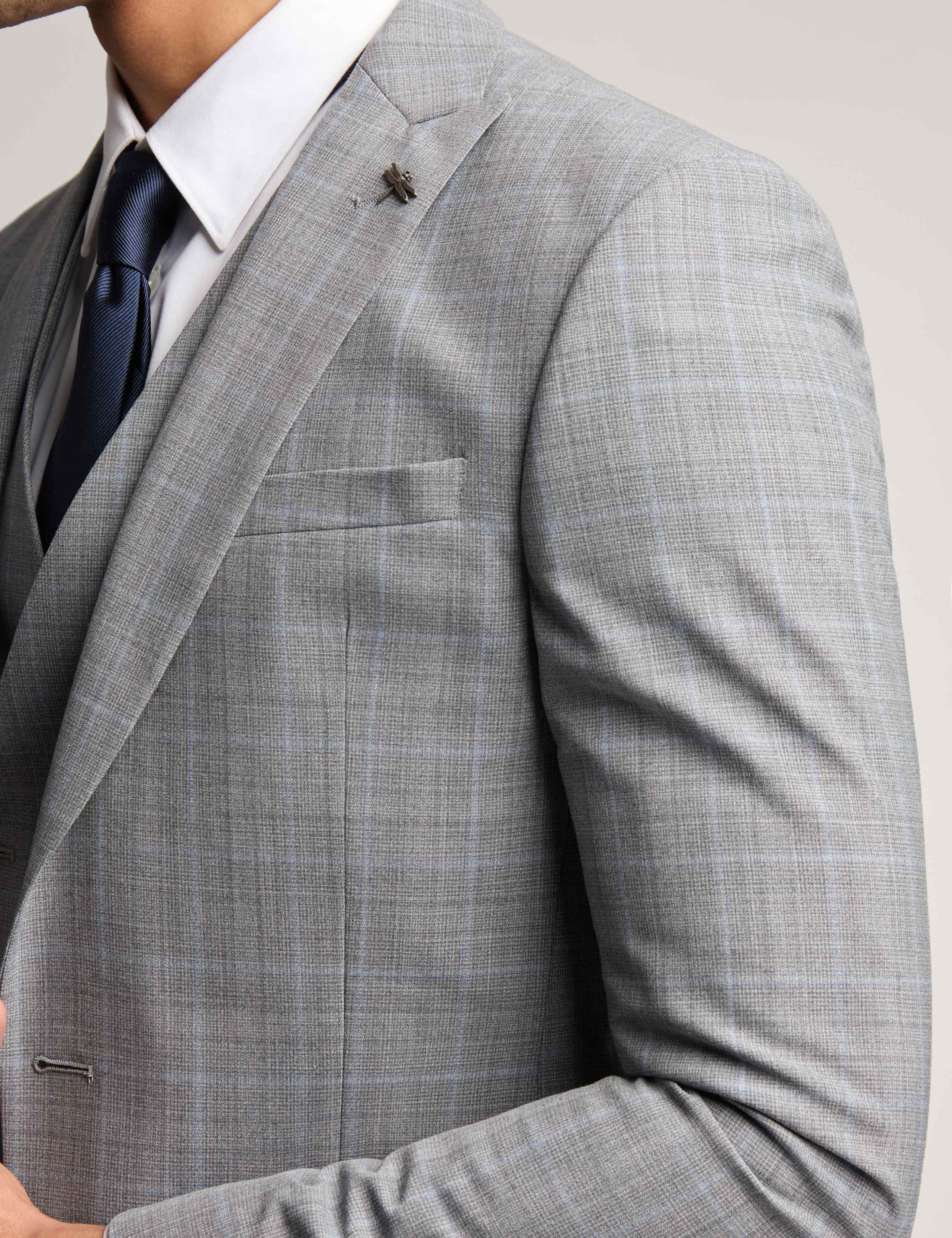 Slim Fit Wool Rich Check Suit Jacket 6 of 6
