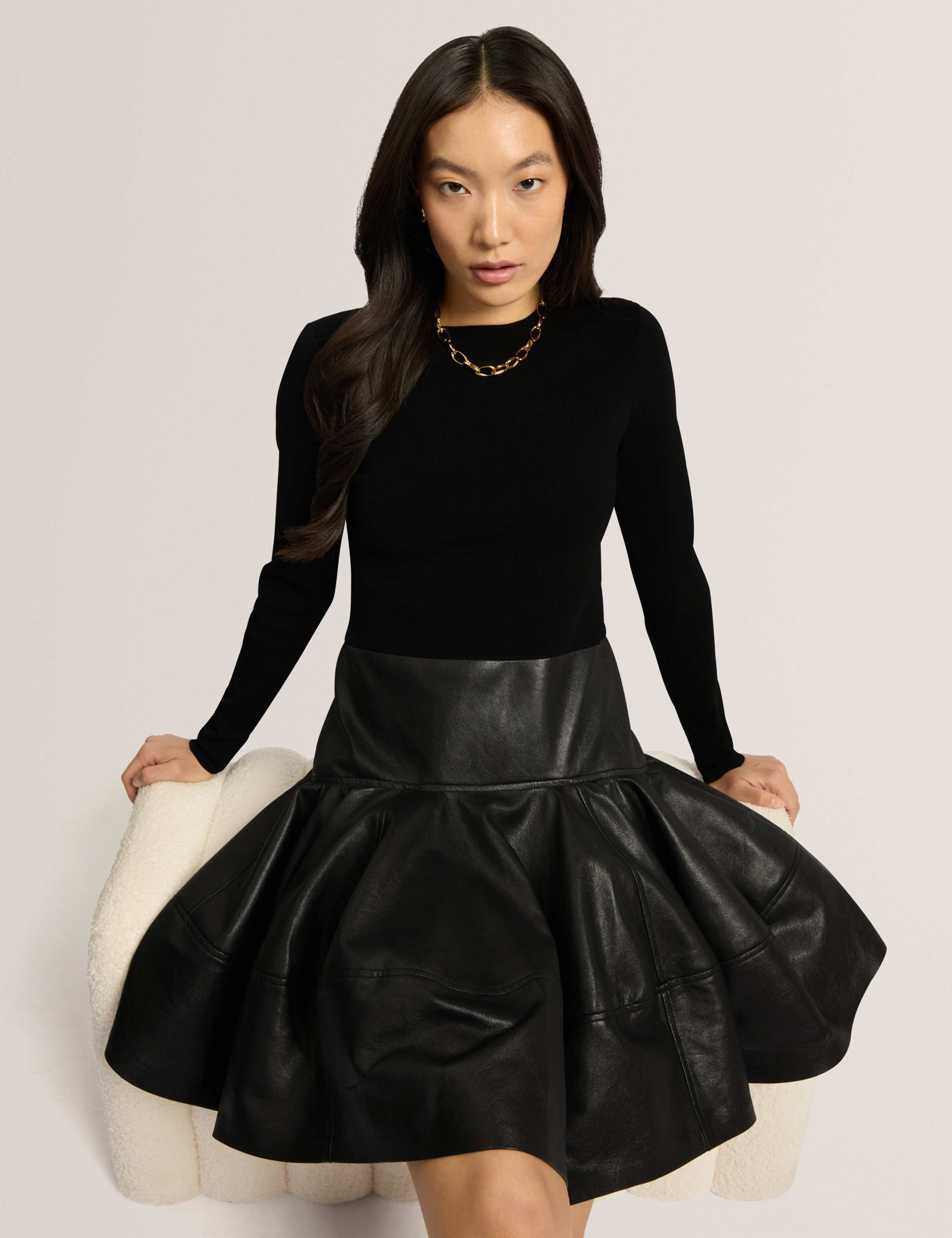 Round Neck Mini Skater Dress 5 of 7