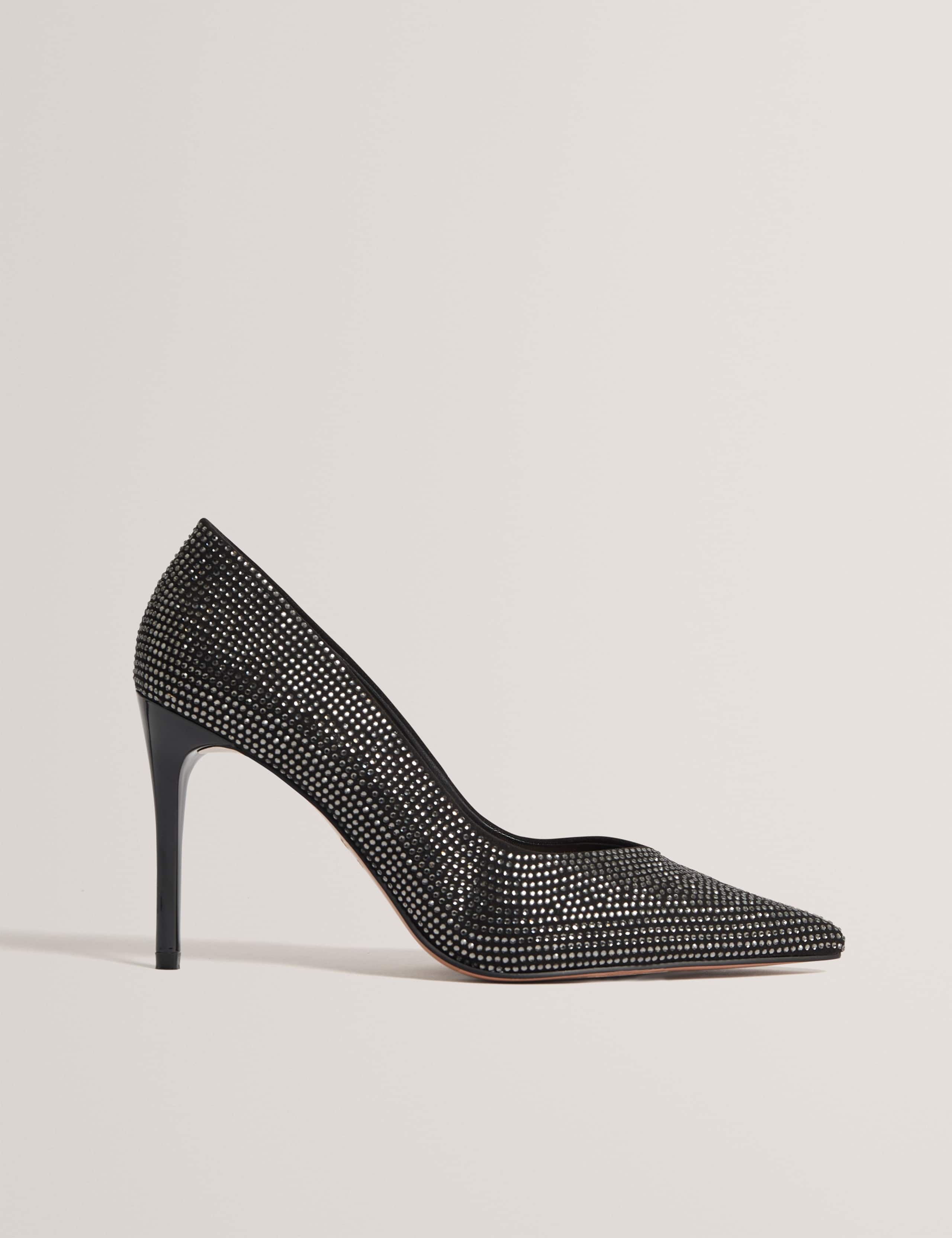 Slip On Stiletto Heel Court Shoes 1 of 4