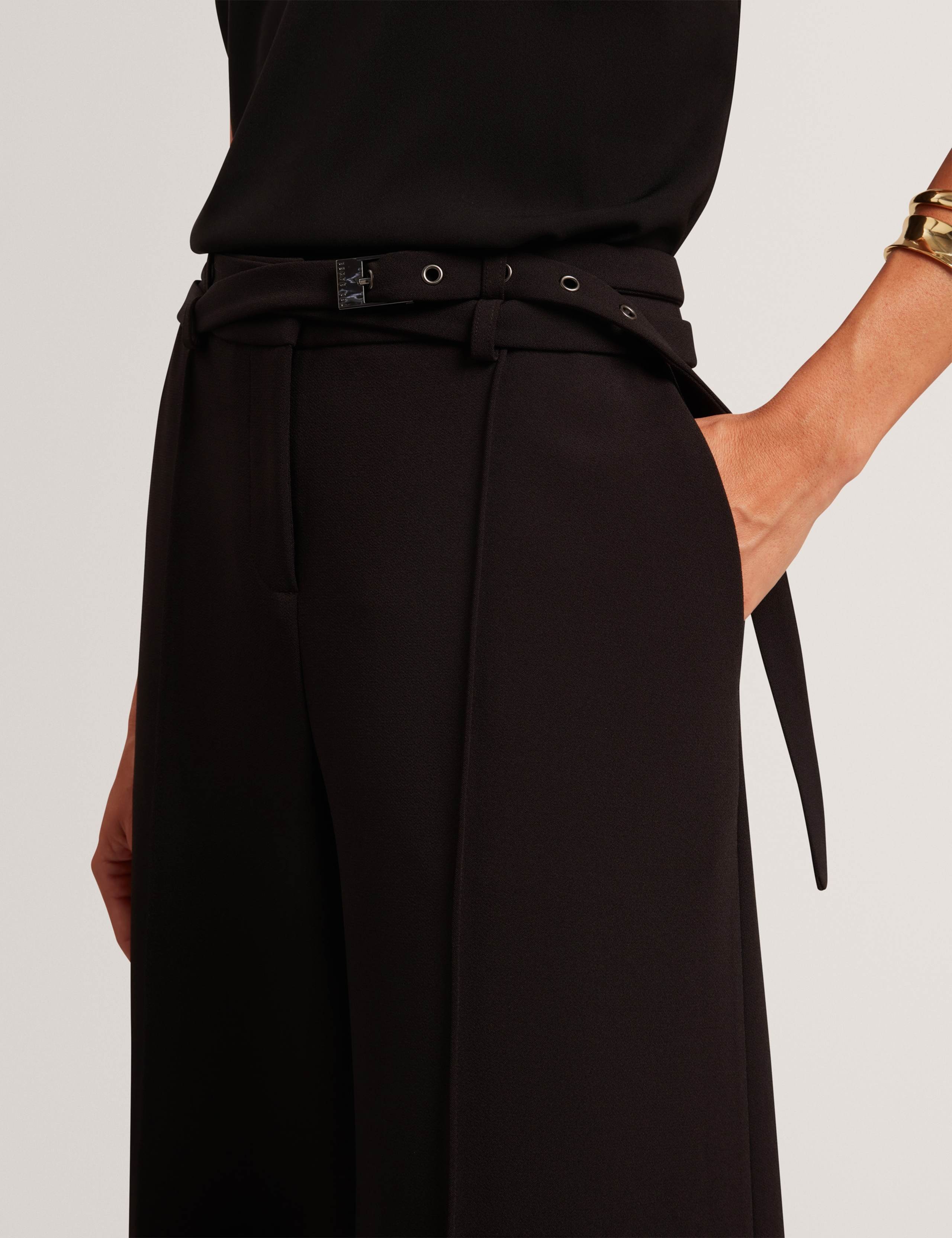 Belted Wide Leg Trousers 3 of 4