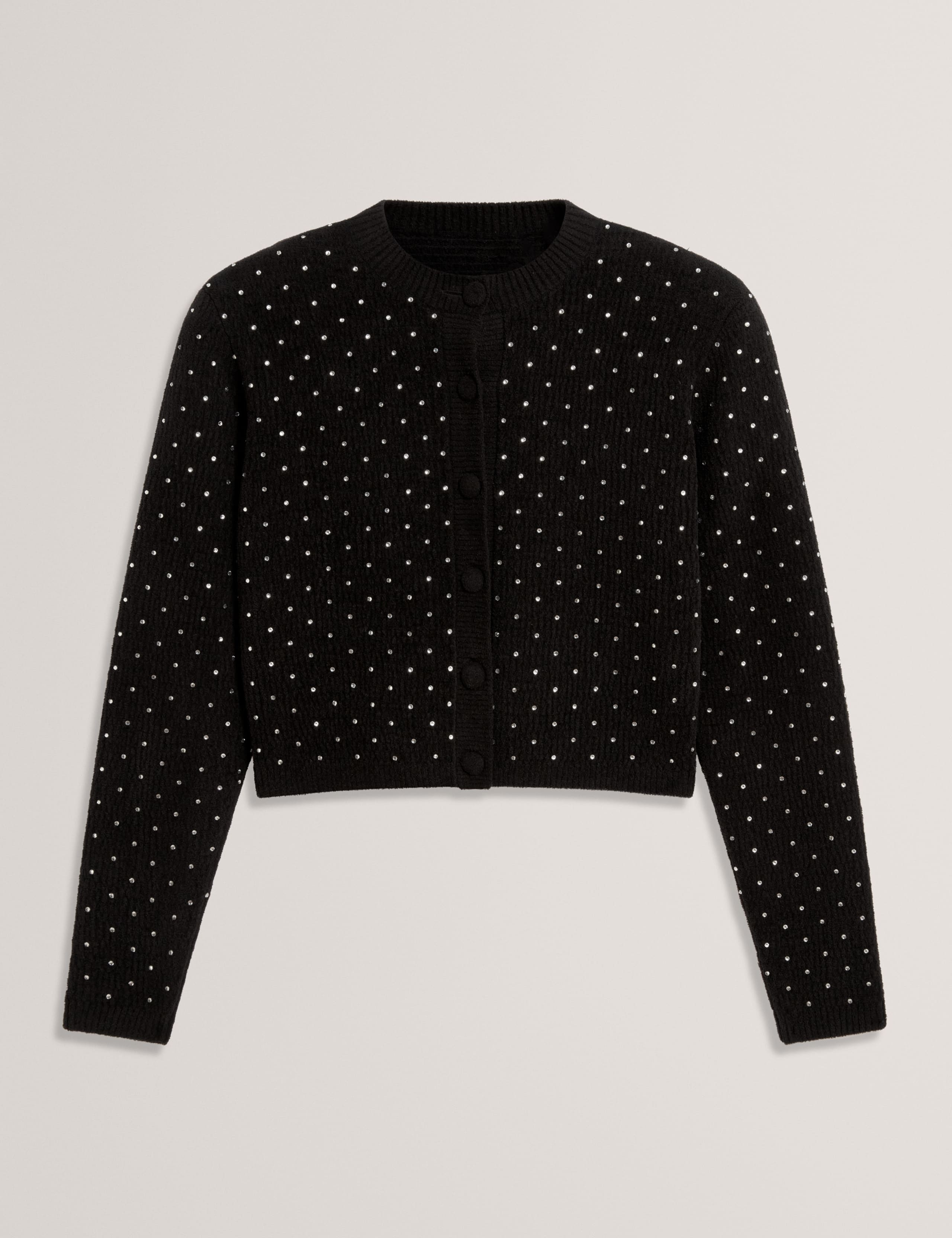 Diamante Detail Cropped Cardigan 2 of 6