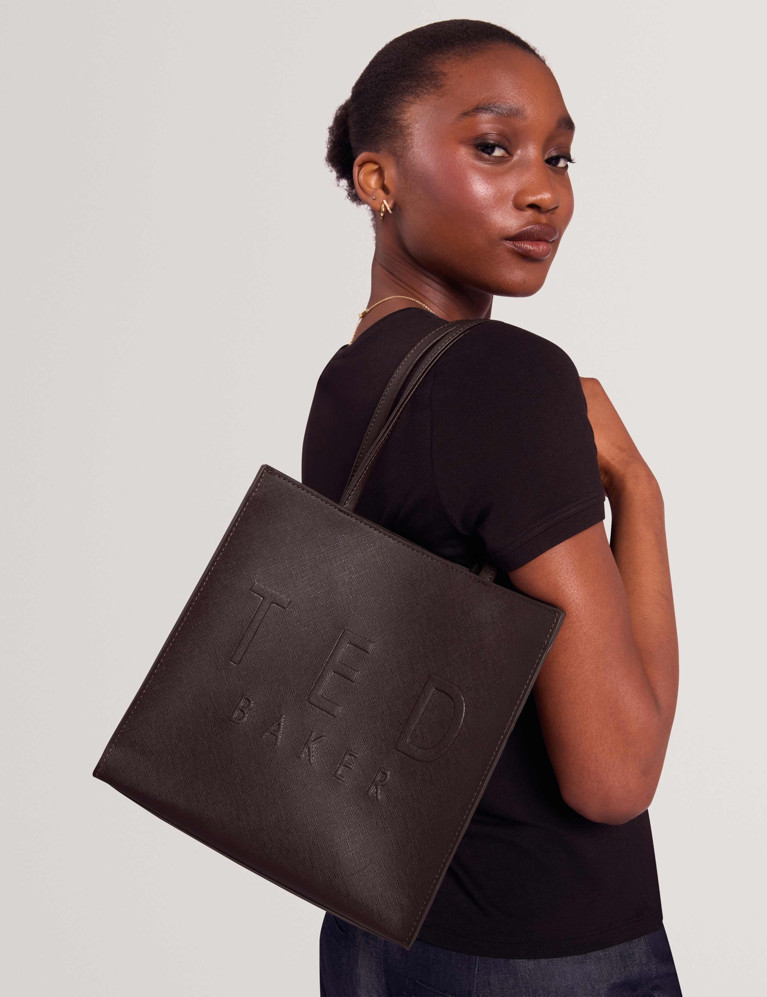Faux Leather Tote Bag 2 of 5