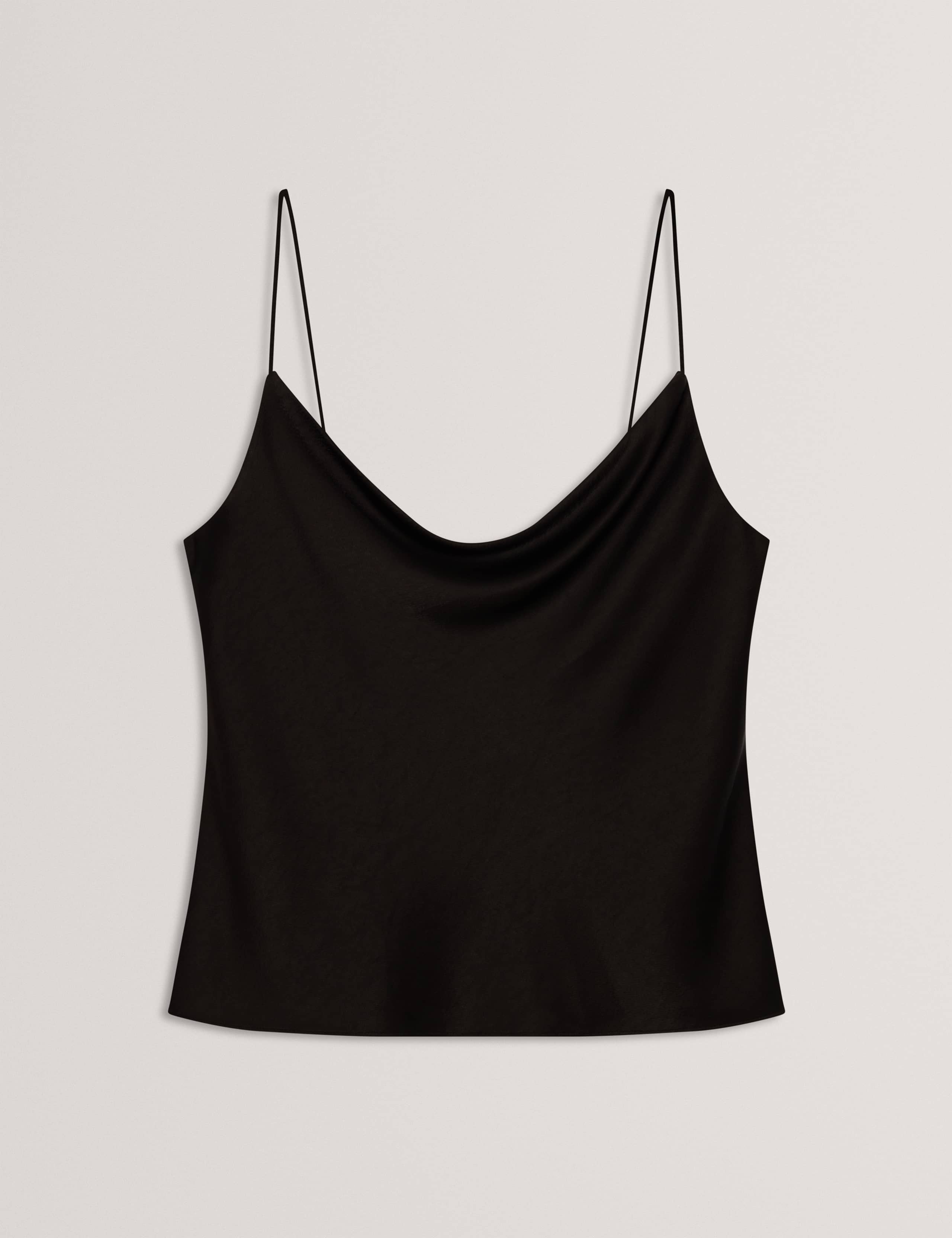 Satin Cowl Neck Cami Top 2 of 6