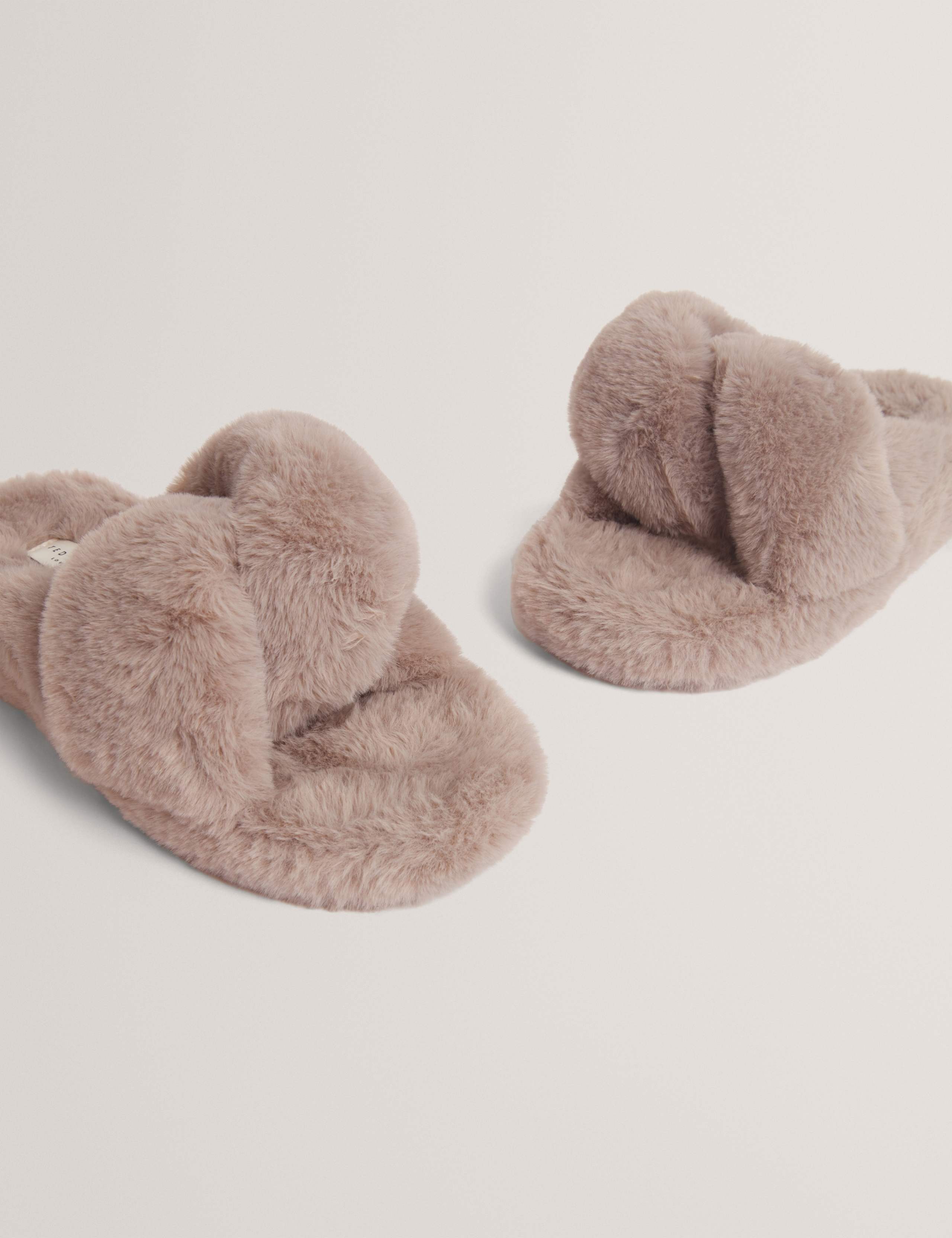 Faux Fur Slider Slippers 3 of 4