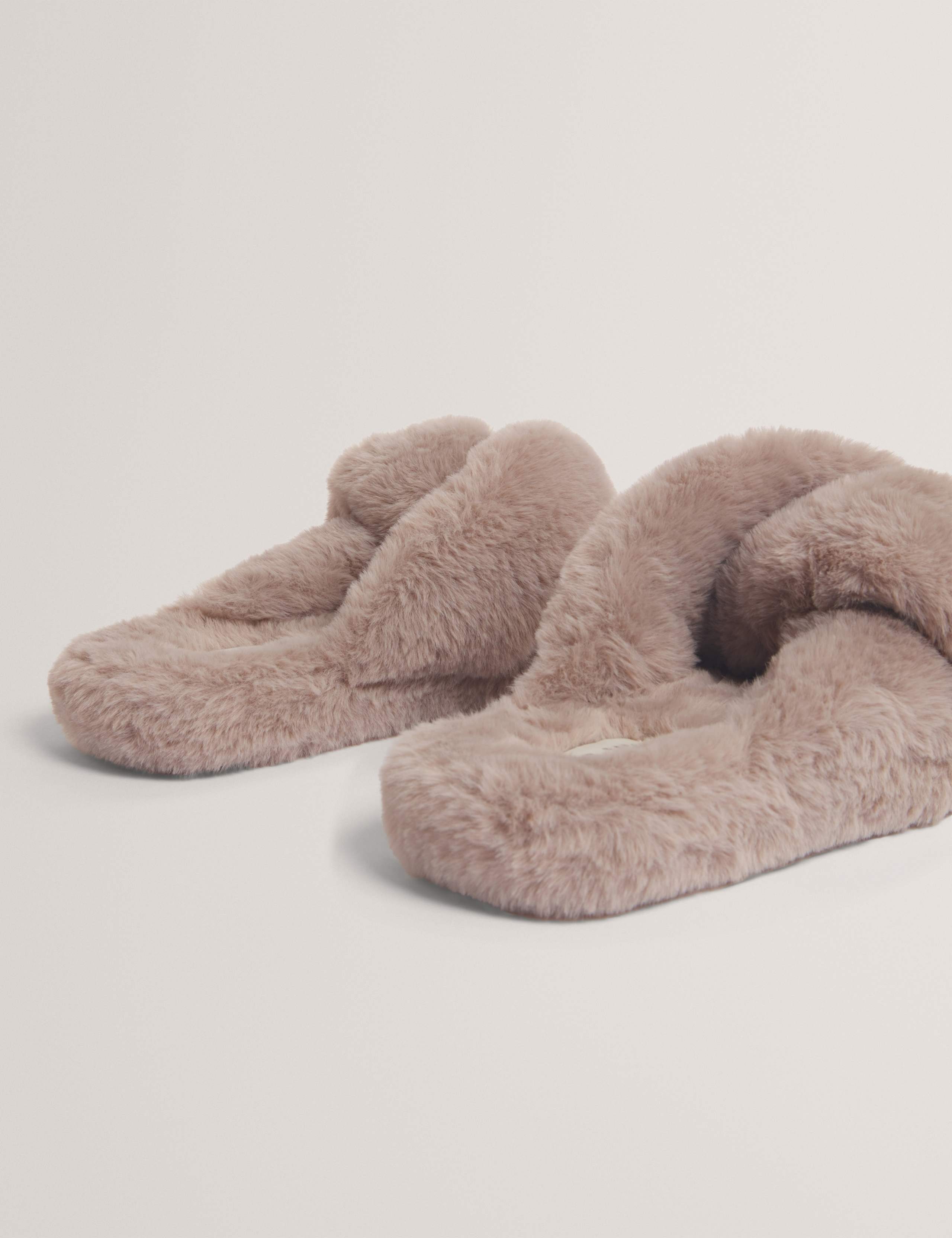 Faux Fur Slider Slippers 4 of 4