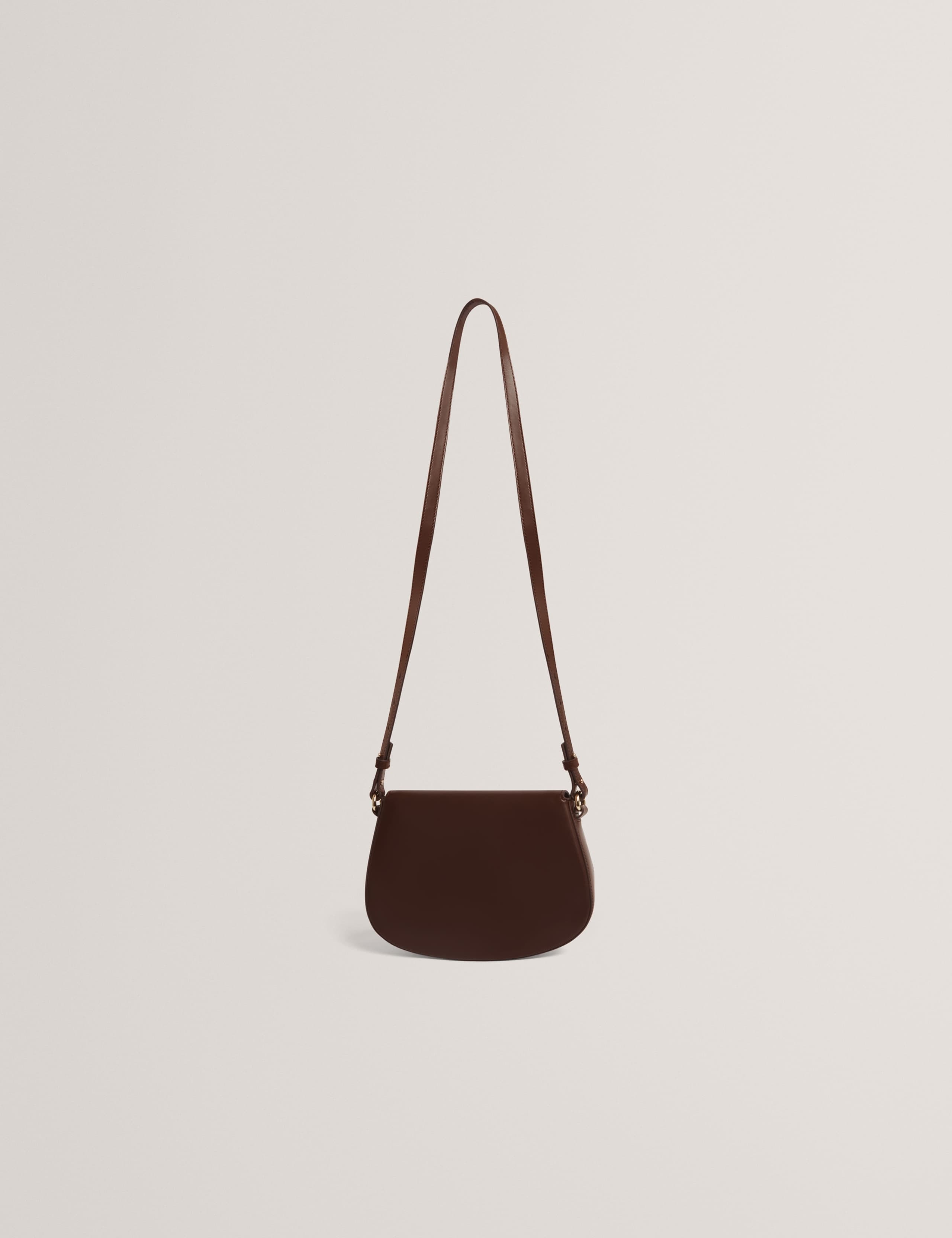 Leather Lock Detail Shoulder Bag 2 of 3