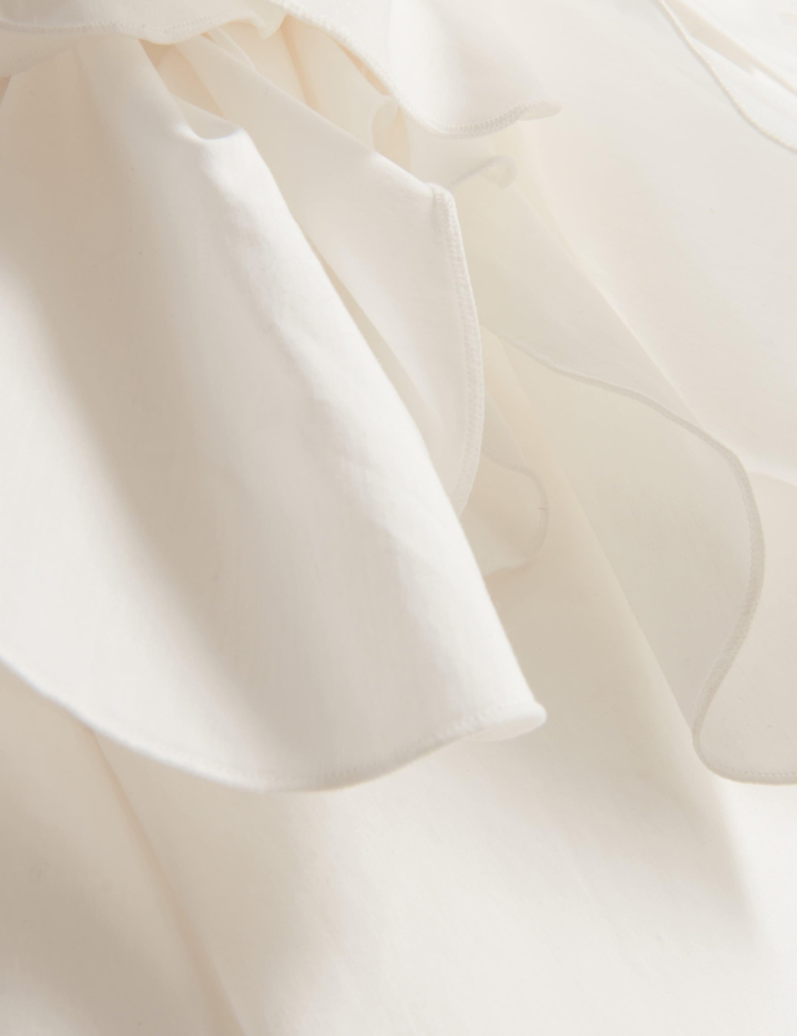 Cotton Rich Corsage Detail Collared Blouse 7 of 7
