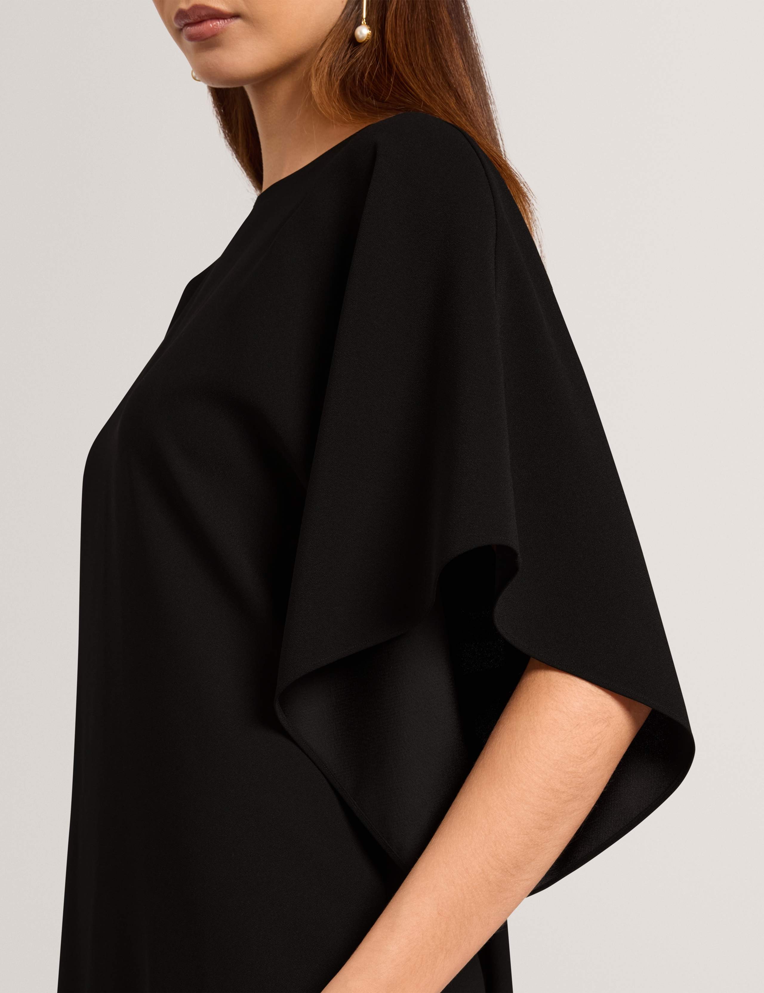 Lace Batwing Sleeve Midi Column Dress 5 of 7